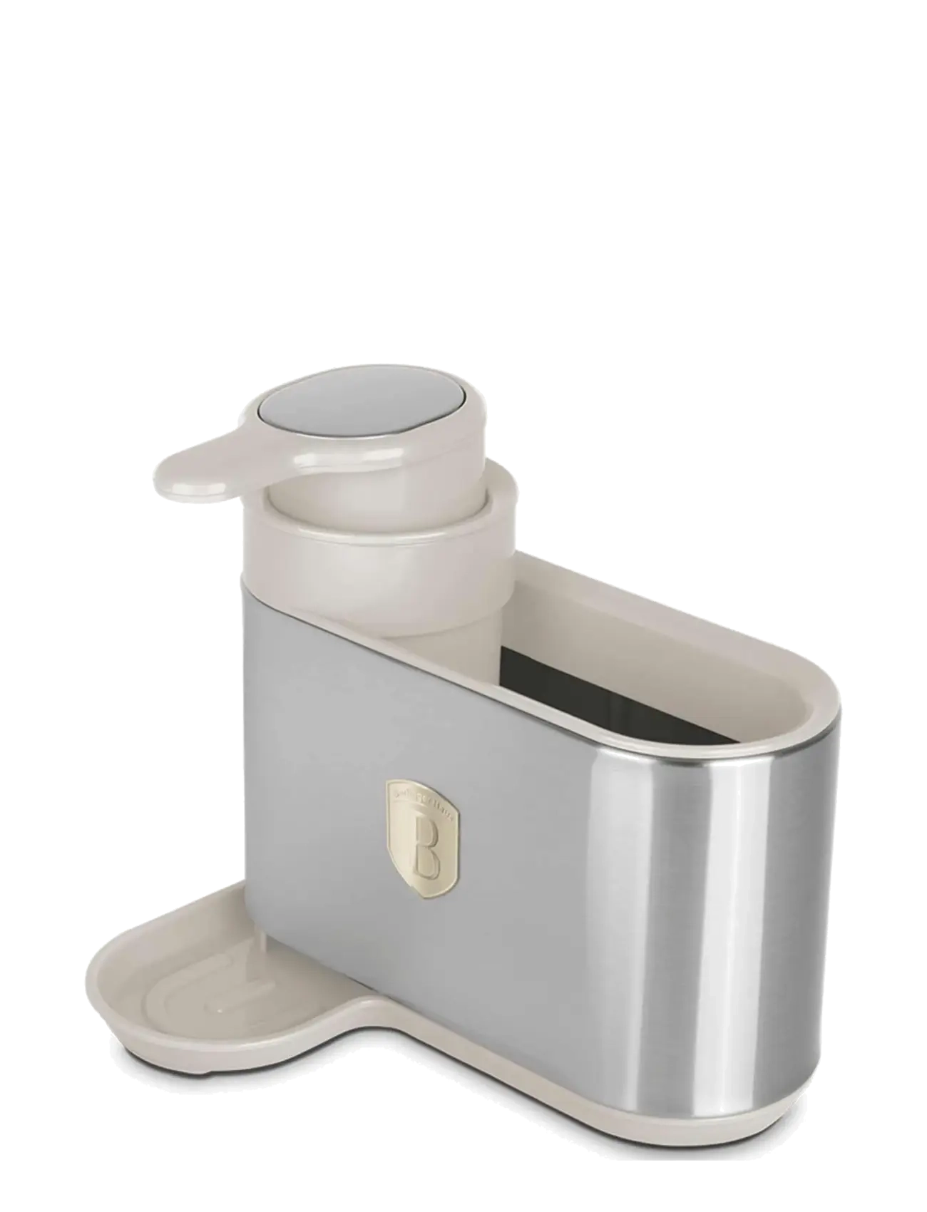 Berlingerhaus Soap Dispenser, Matt Cream, Soap Pumps & Soap Kop, Creme, Str: 15.8X12.7X17.8CM