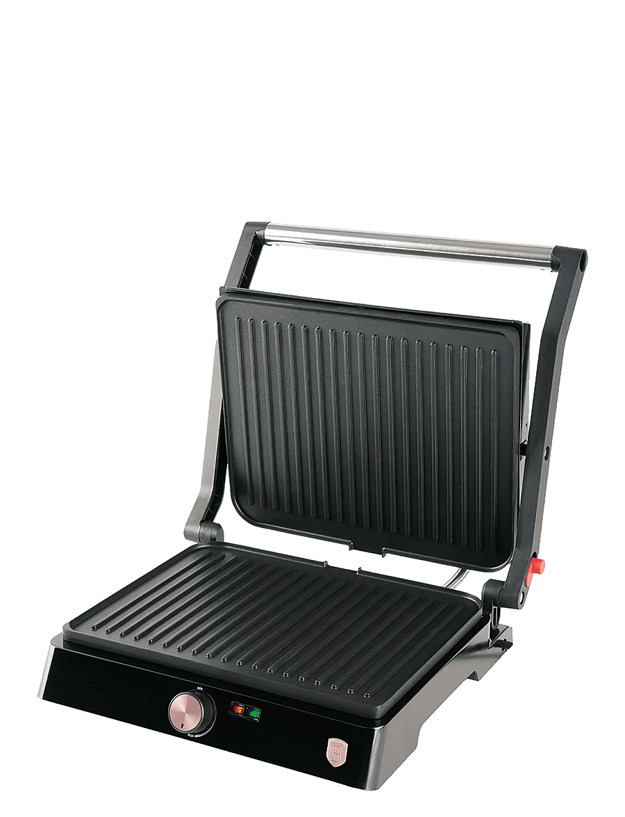 Berlingerhaus - Electric grill with oil drip pan, black- rose gold - köögitarvikud - black rose collection - 1