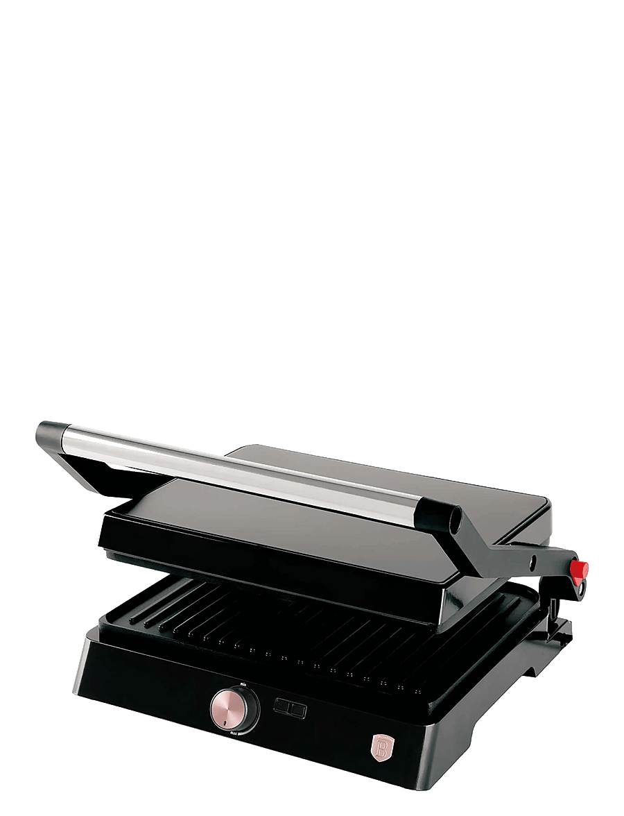 Berlingerhaus - Electric grill with oil drip pan, black- rose gold - köögitarvikud - black rose collection - 2