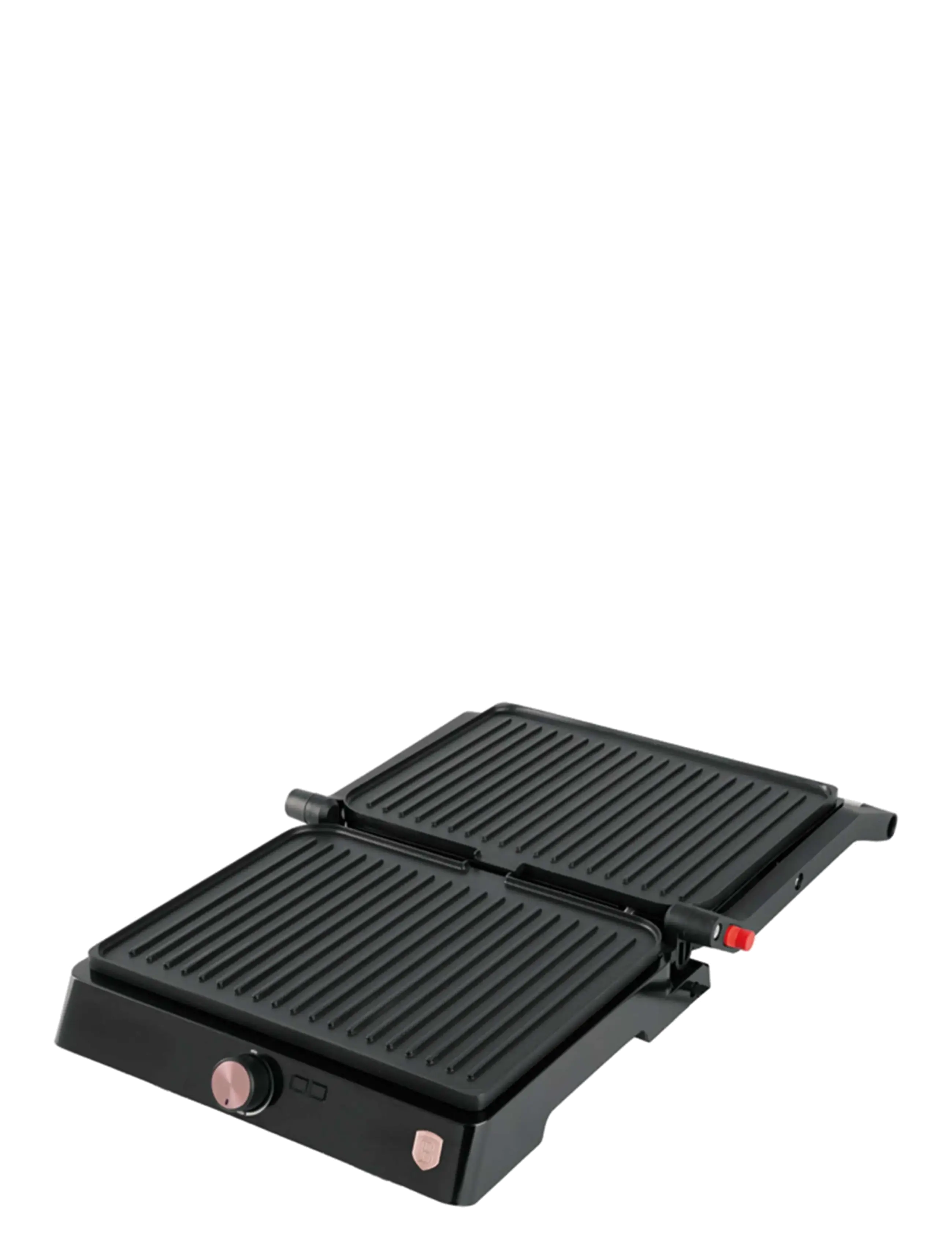 Berlingerhaus - Electric grill with oil drip pan, black- rose gold - bordgrill - black rose collection - 4
