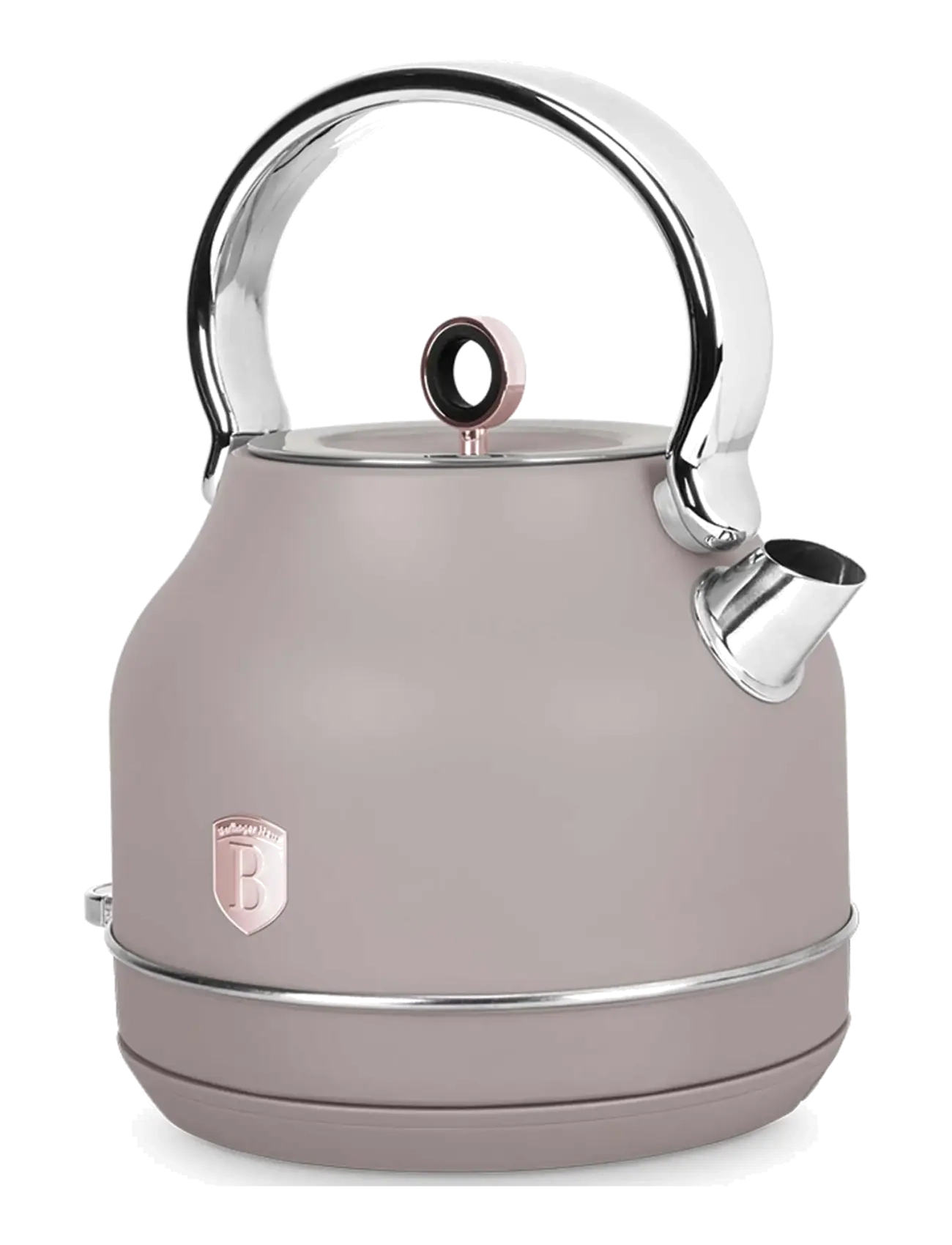 Berlingerhaus Electric Kettle With Thermometer, Matt Taupe, Kedel og vandkoger, Brun, Str: 1.7 L
