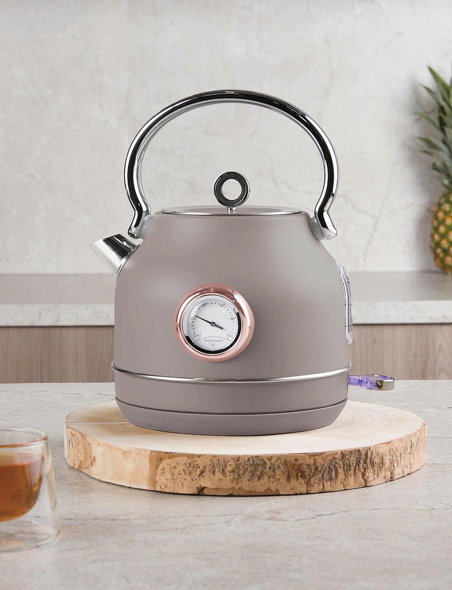 Berlingerhaus - Electric kettle with thermometer, matt taupe - wasserkessel & wasserkocher - taupe collection - 3
