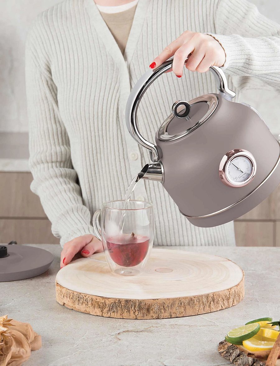 Berlingerhaus - Electric kettle with thermometer, matt taupe - wasserkessel & wasserkocher - taupe collection - 4