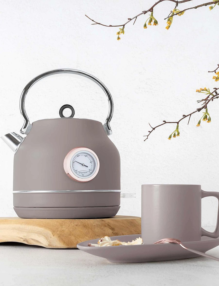 Berlingerhaus - Electric kettle with thermometer, matt taupe - wasserkessel & wasserkocher - taupe collection - 5