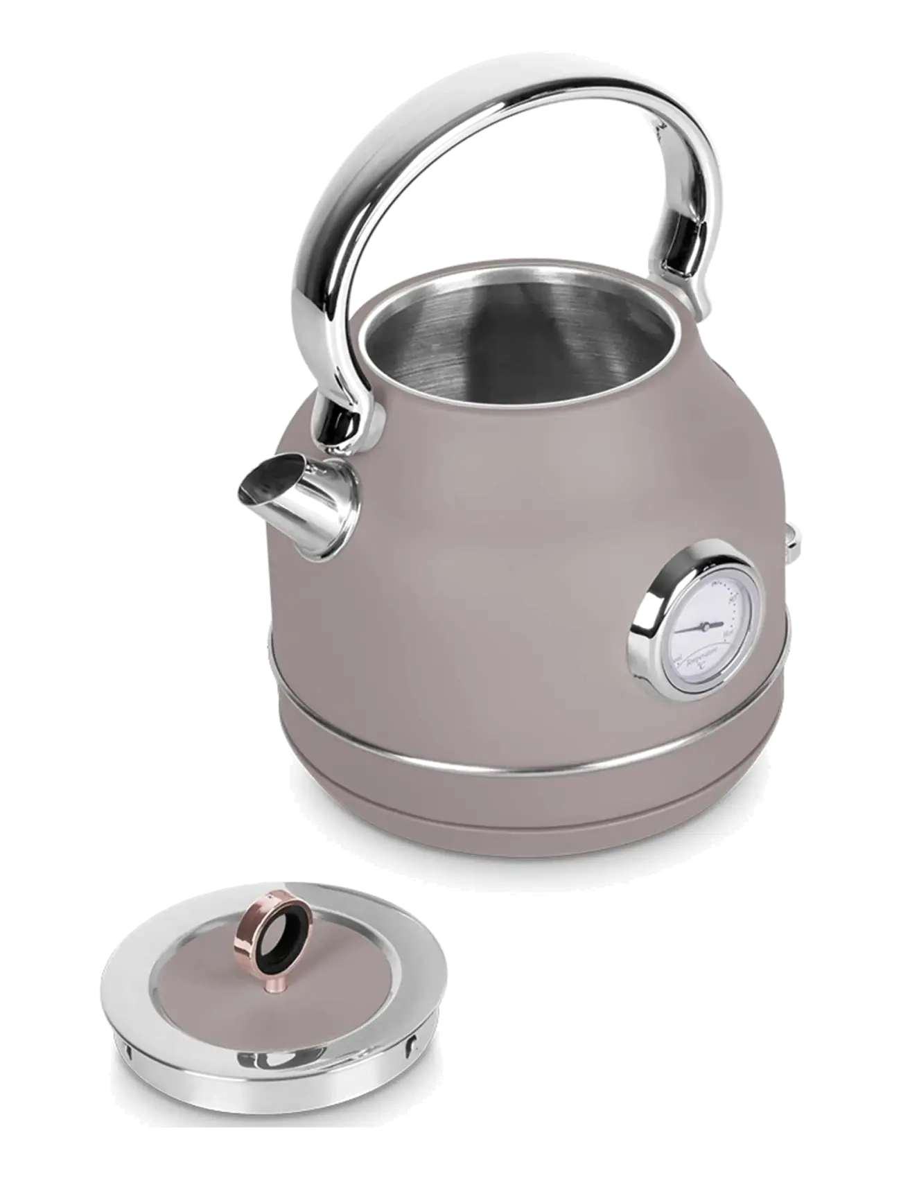 Berlingerhaus - Electric kettle with thermometer, matt taupe - kettles & water boilers - taupe collection - 3