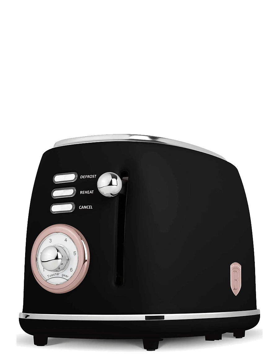 Berlingerhaus - Toaster, black- rose gold - toaster - black rose collection - 1