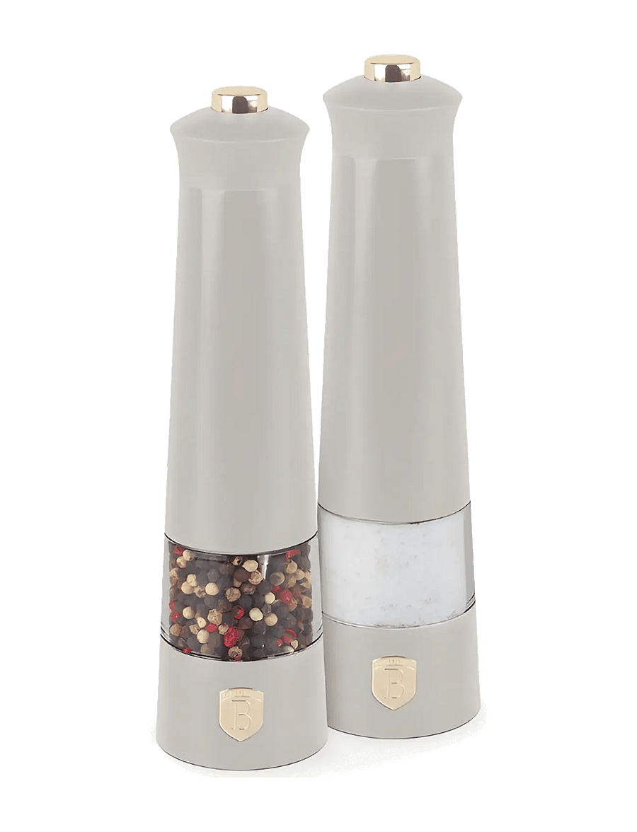 Berlingerhaus - Electric pepper and salt mill, 2 pcs set, matt cream - soola- ja pipraveskid - matt cream - 1