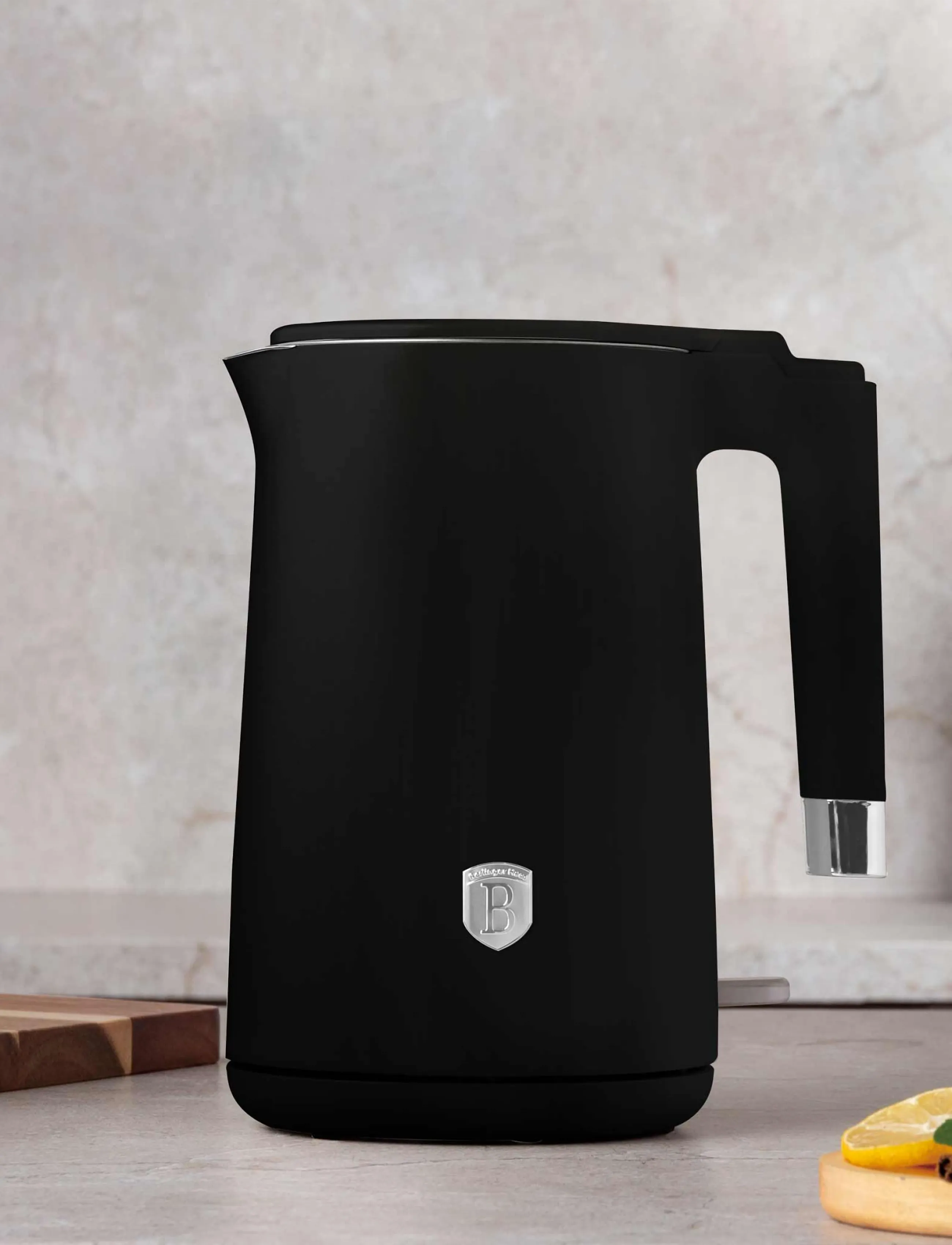 Berlingerhaus Double Wall Kettle, Matt Black, 1.7 L, Kitchen Appliances, Schwarz - Kettles & Water Boilers, Homeware