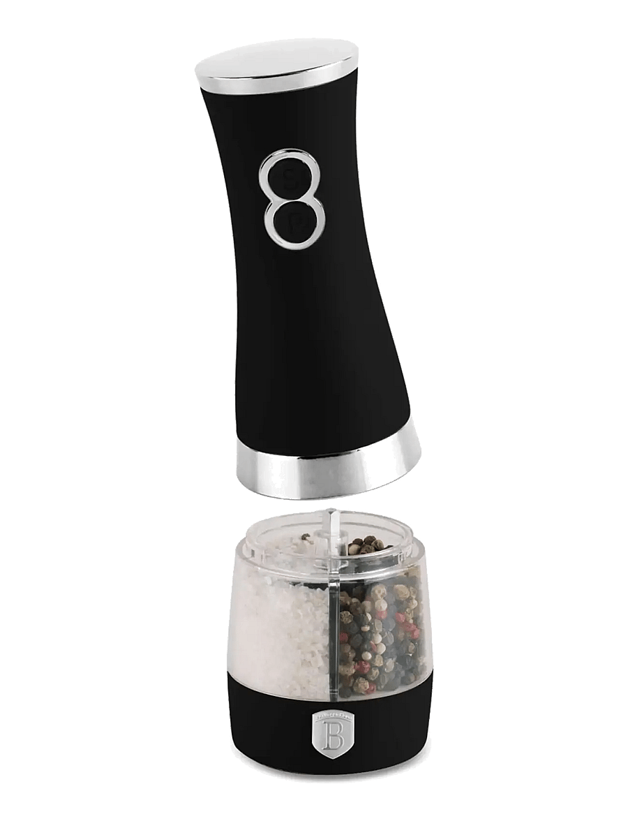 Berlingerhaus - 2 in 1 electric pepper and salt mill, matt black - soola- ja pipraveskid - matt black - 1