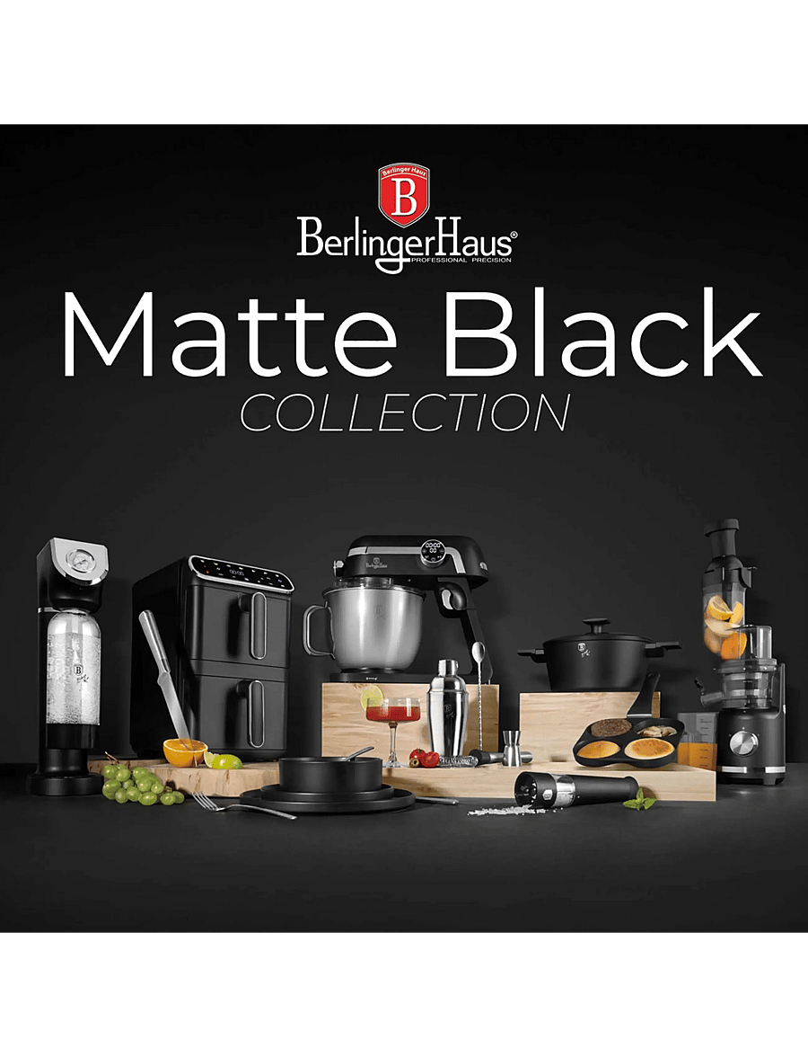 Berlingerhaus - 2 in 1 electric pepper and salt mill, matt black - soola- ja pipraveskid - matt black - 5