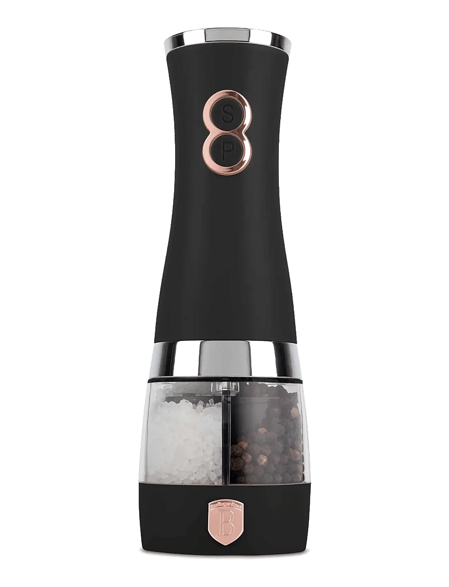 Berlingerhaus - 2 in 1 electric pepper and salt mill, black- rose gold - soola ja pipra topsid - black/rose gold - 0