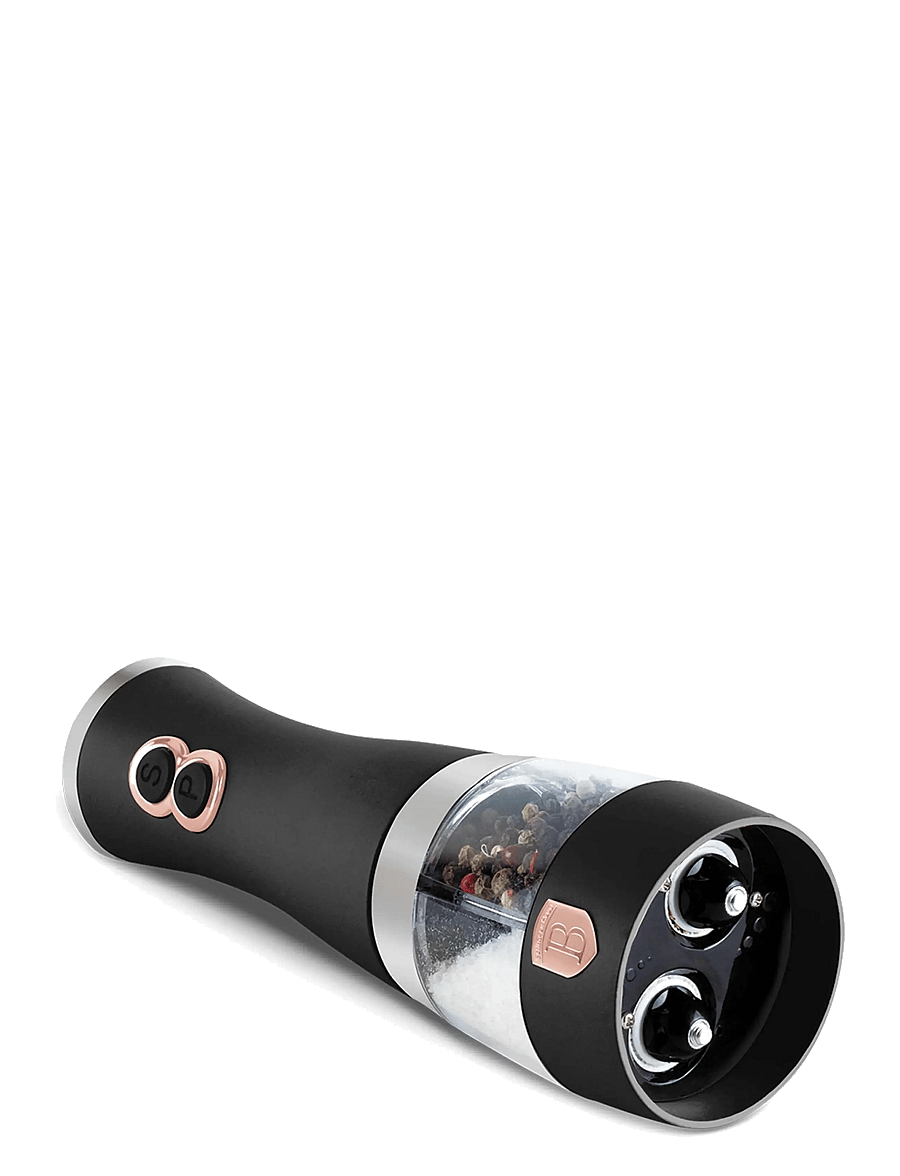 Berlingerhaus - 2 in 1 electric pepper and salt mill, black- rose gold - soola ja pipra topsid - black/rose gold - 2