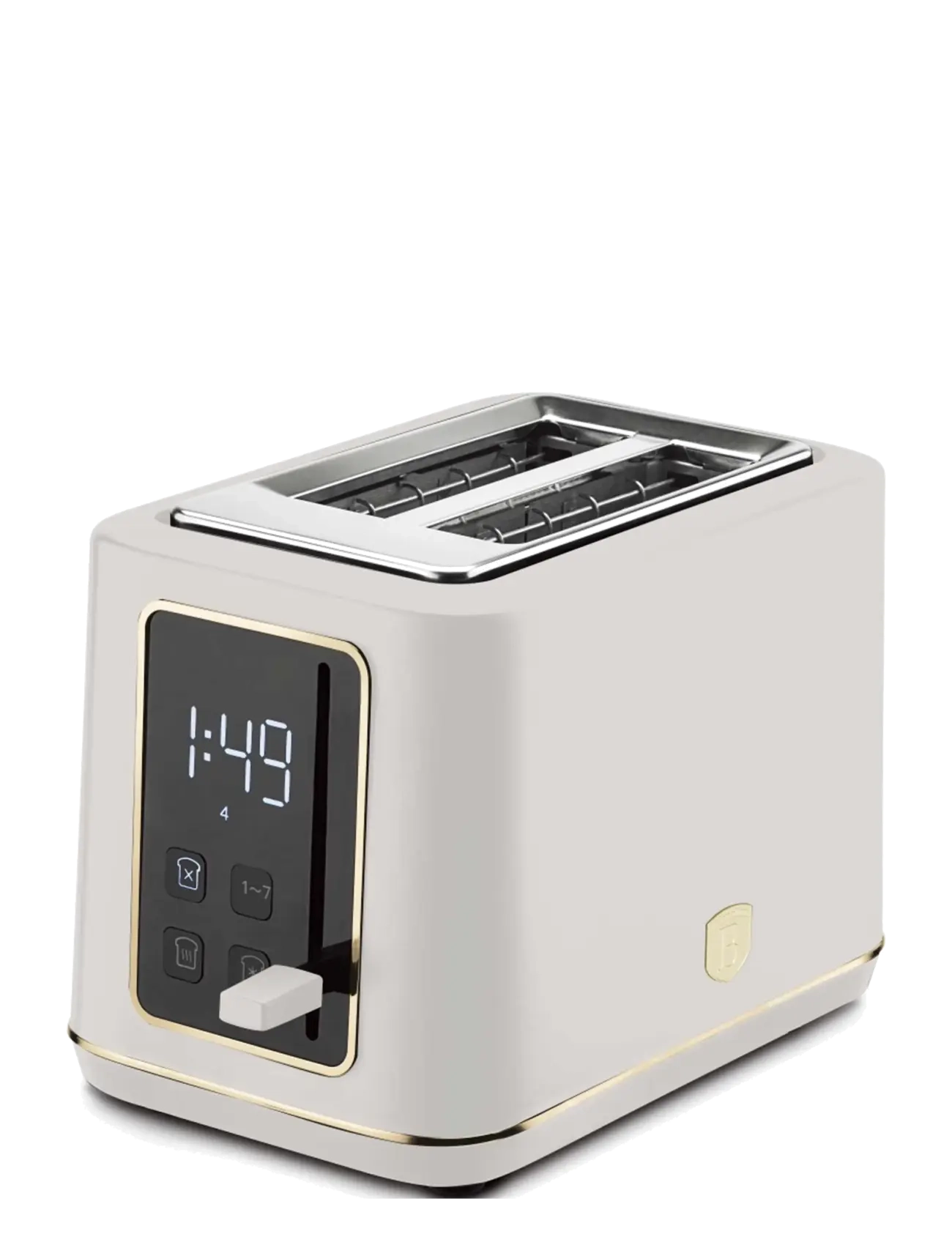 Berlingerhaus Digital Toaster, Matt Cream, Brødrister, Creme, Str: 27.8X16.6X19.1CM