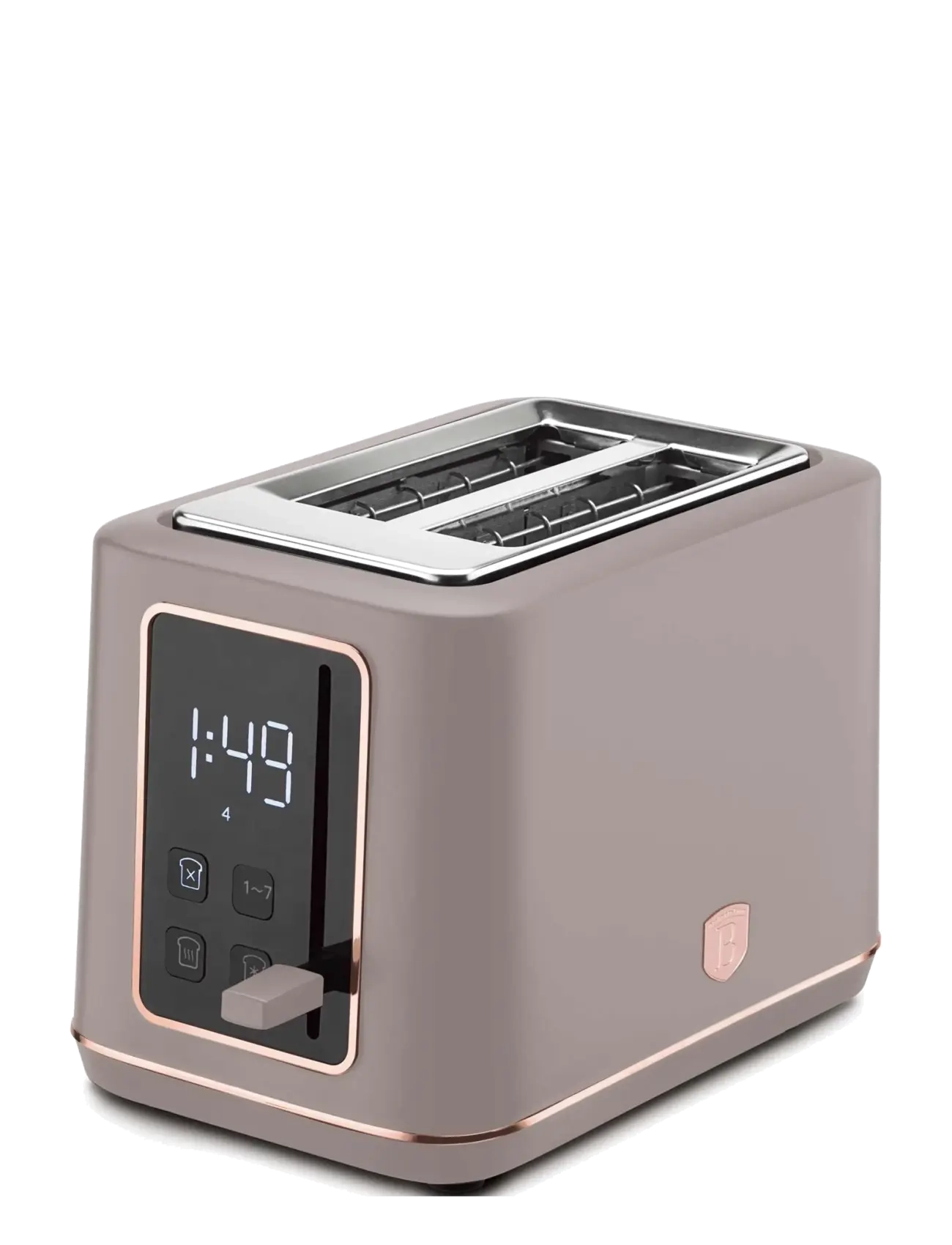 Berlingerhaus Digital Toaster, Matt Taupe, Brødrister, Beige, Str: 27.8X16.6X19.1CM