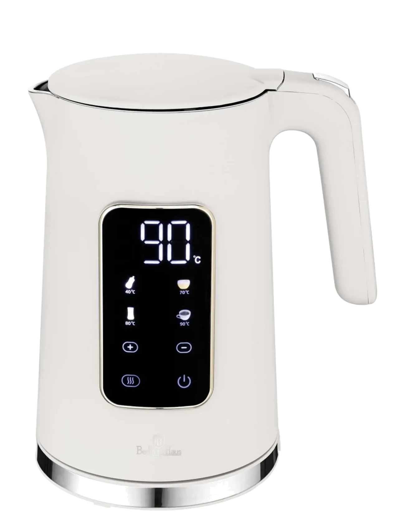 Berlingerhaus Digital Electric Kettle, Matt Cream, Kedel og vandkoger, Creme, Str: 1.7 L