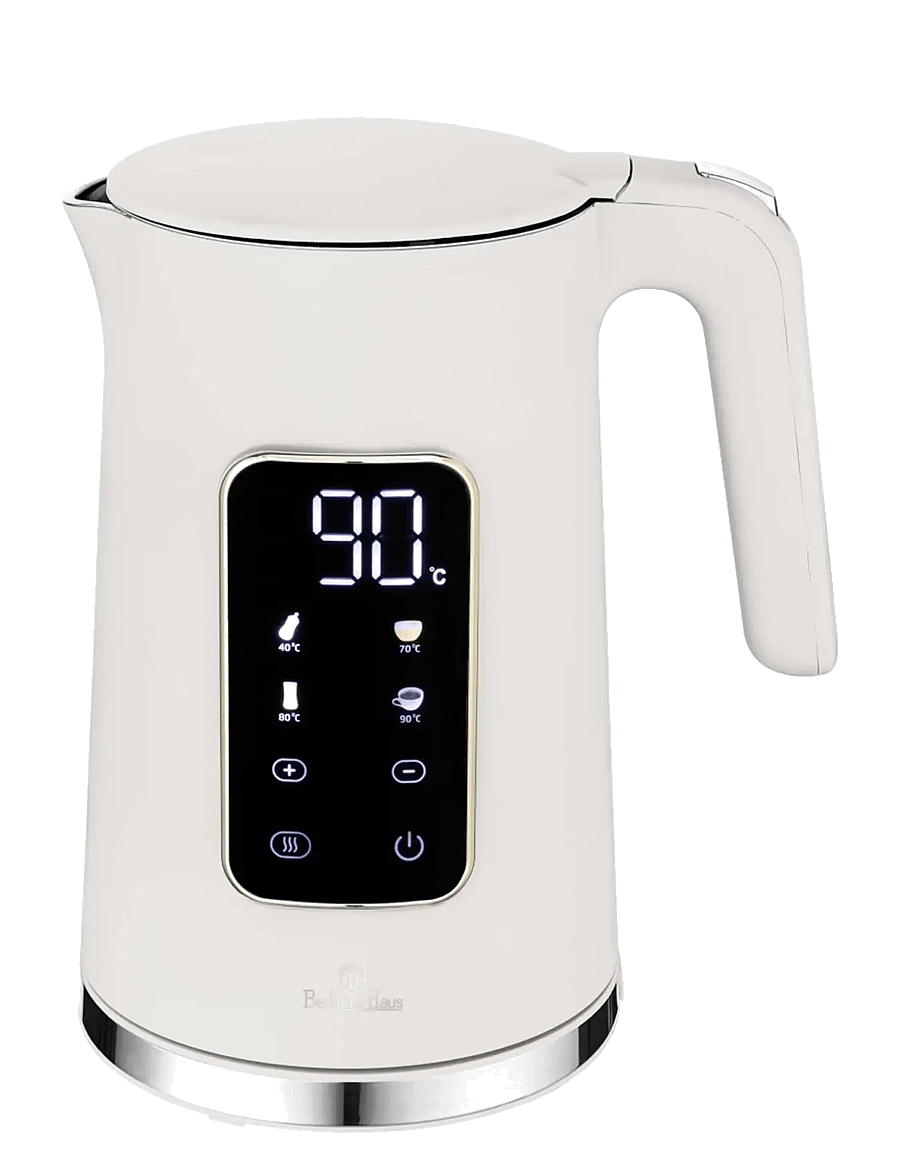 Berlingerhaus - Digital electric kettle, matt cream - veekeetjad ja -keedukannud - sahara collection - 1