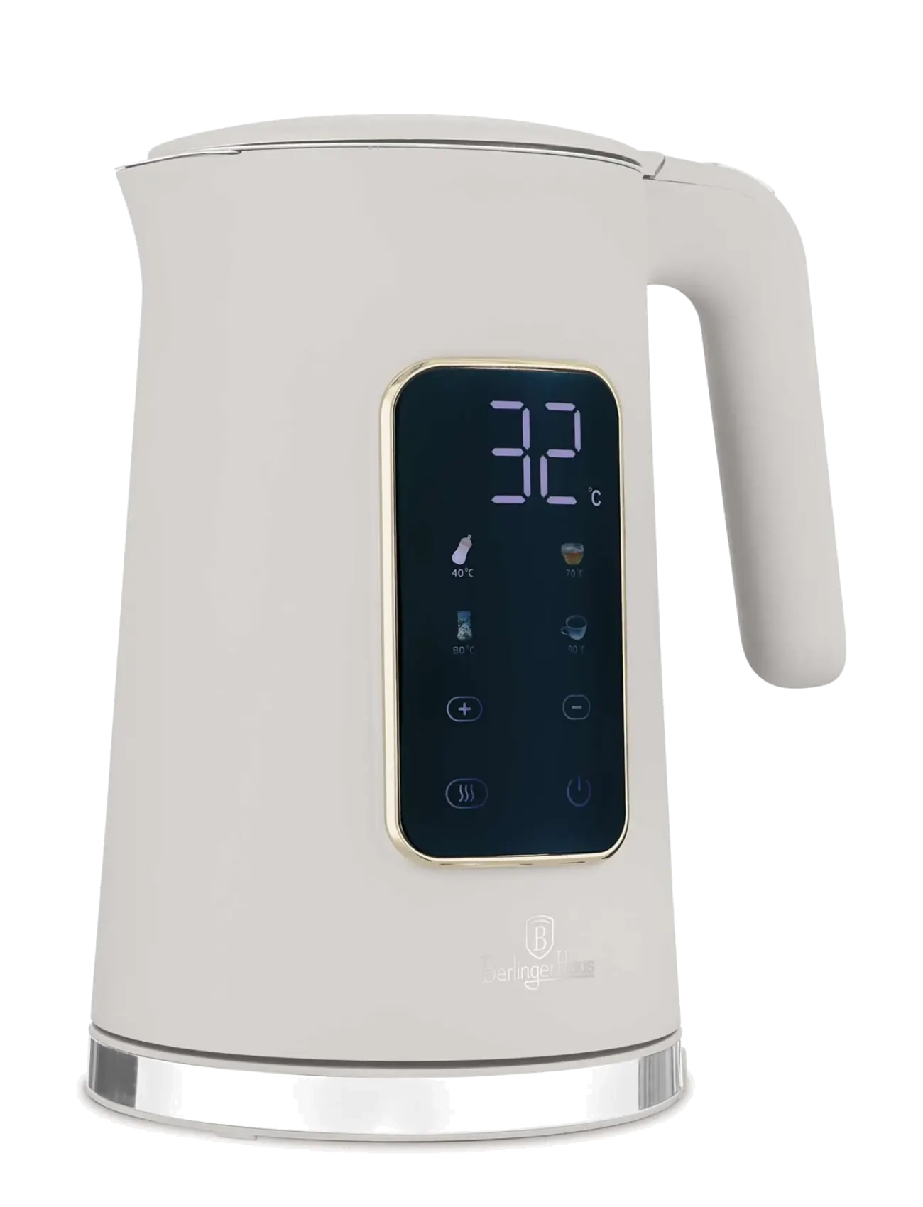 Berlingerhaus - Digital electric kettle, matt cream - kettles & water boilers - sahara collection - 2