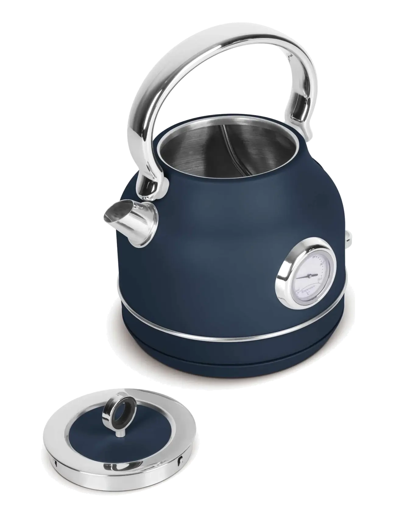 Berlingerhaus - Electric kettle with thermometer, matt blue - kettles & water boilers - deep sea collection - 2