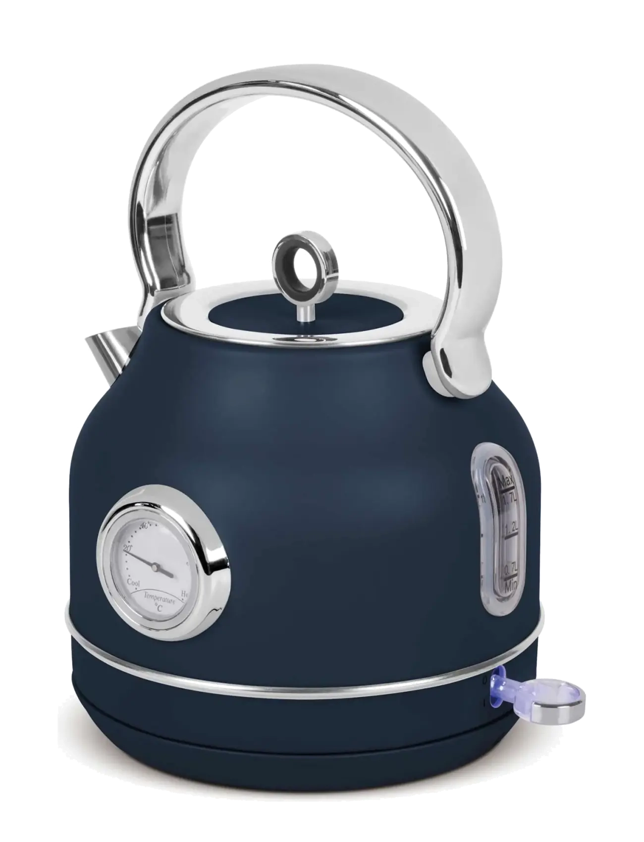 Berlingerhaus - Electric kettle with thermometer, matt blue - kettles & water boilers - deep sea collection - 3