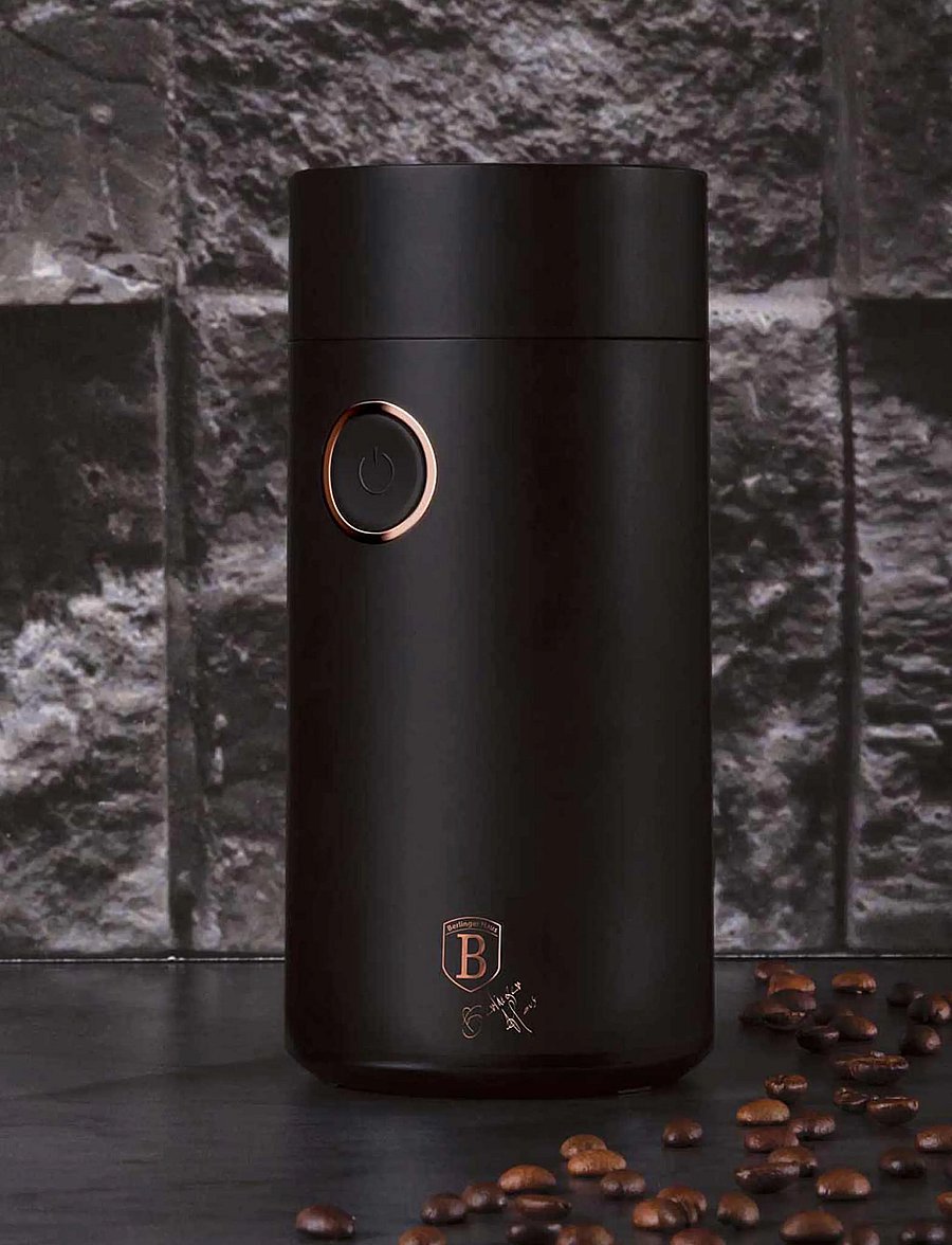 Berlingerhaus - Electric coffee grinder, black - kaffee-accessoires - black/rose gold - 0