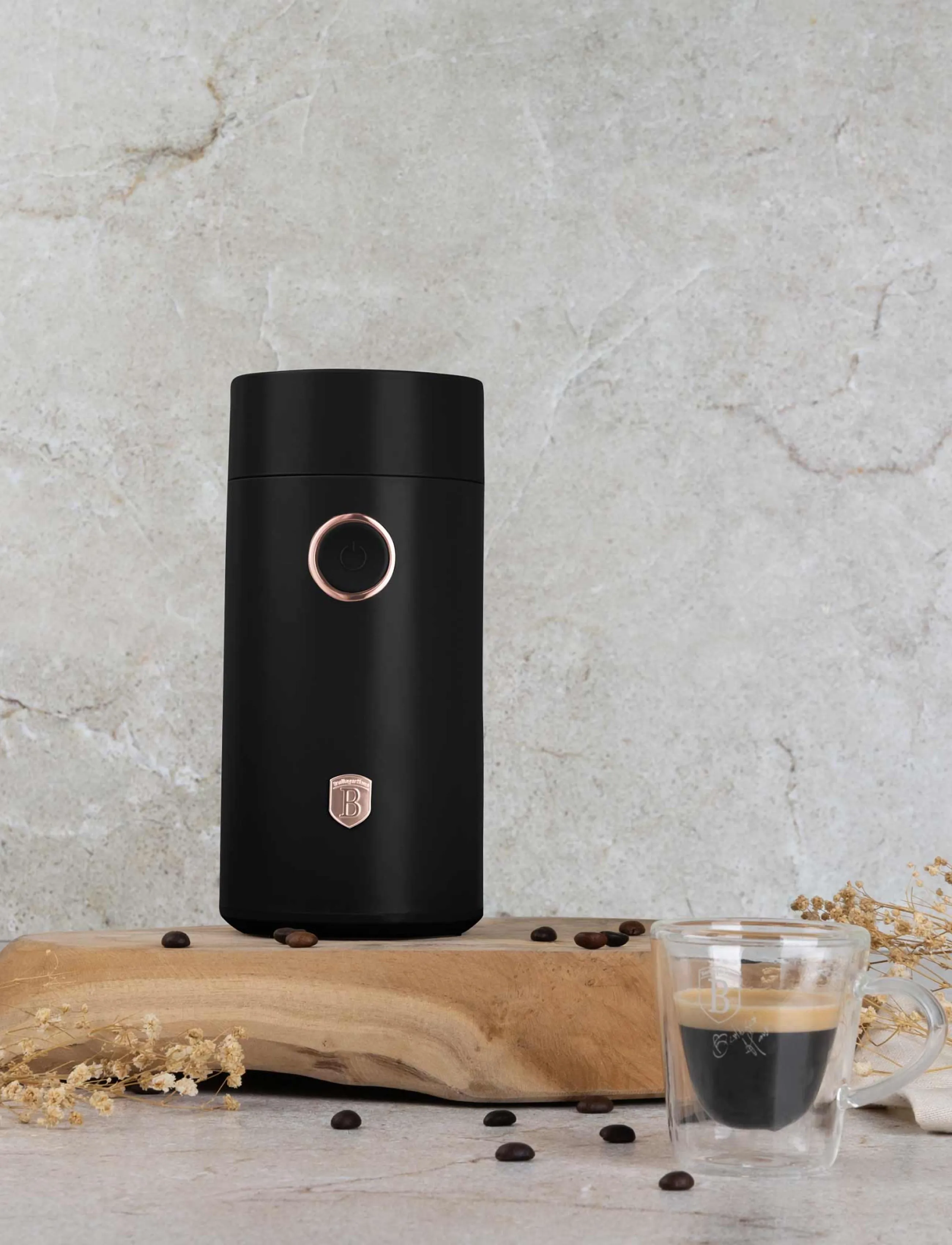 Berlingerhaus - Electric coffee grinder, black - kaffee-accessoires - black/rose gold - 4
