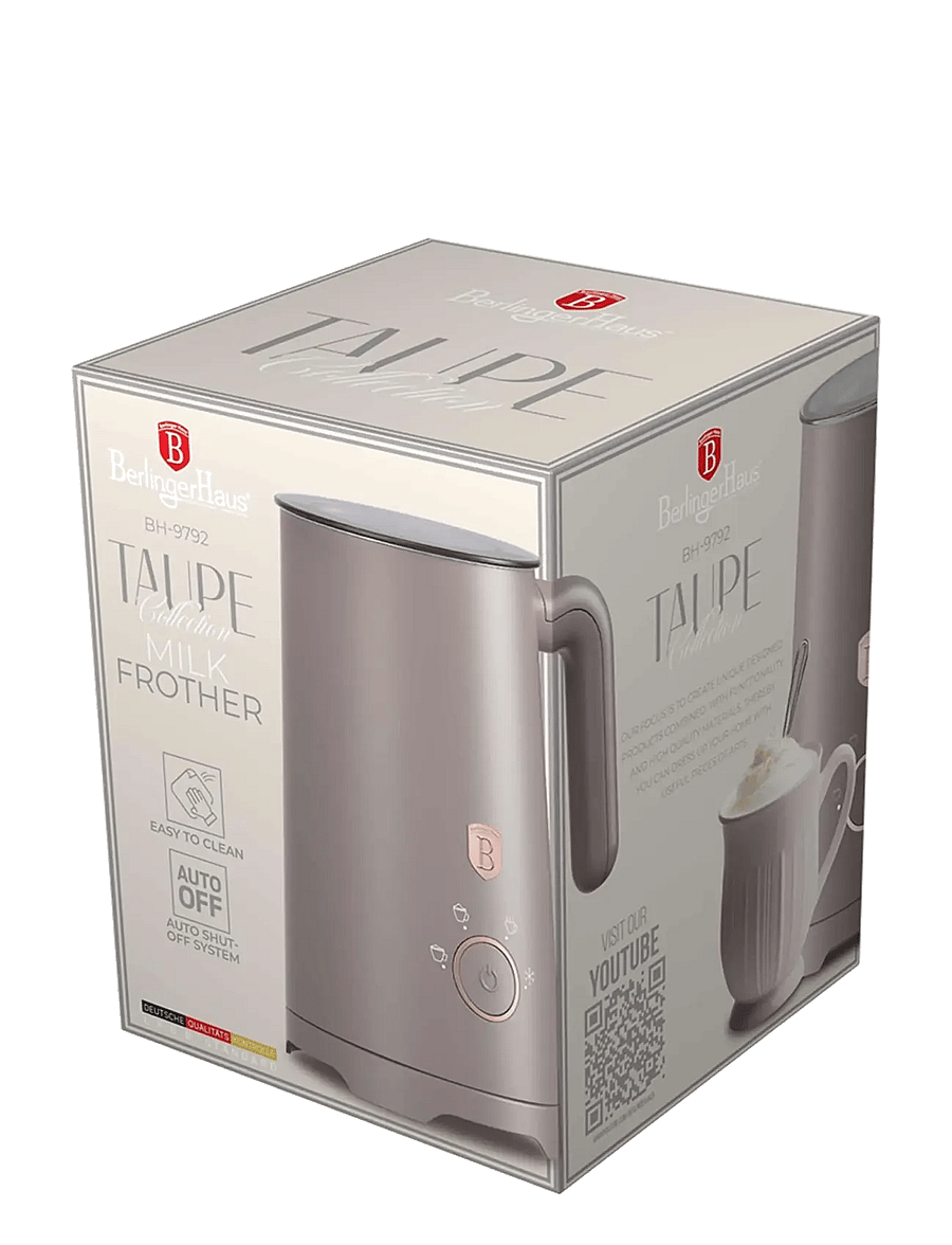 Berlingerhaus - 4 in 1 milk frother, taupe - piimavahustajad - taupe collection - 1