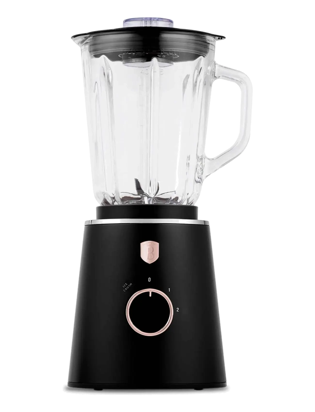 Berlingerhaus Table Blender With 1,5 L Glass Jar, 1000 W, Black- Rose Gold, Mixer og blender, Sort, Str: 1.5 L