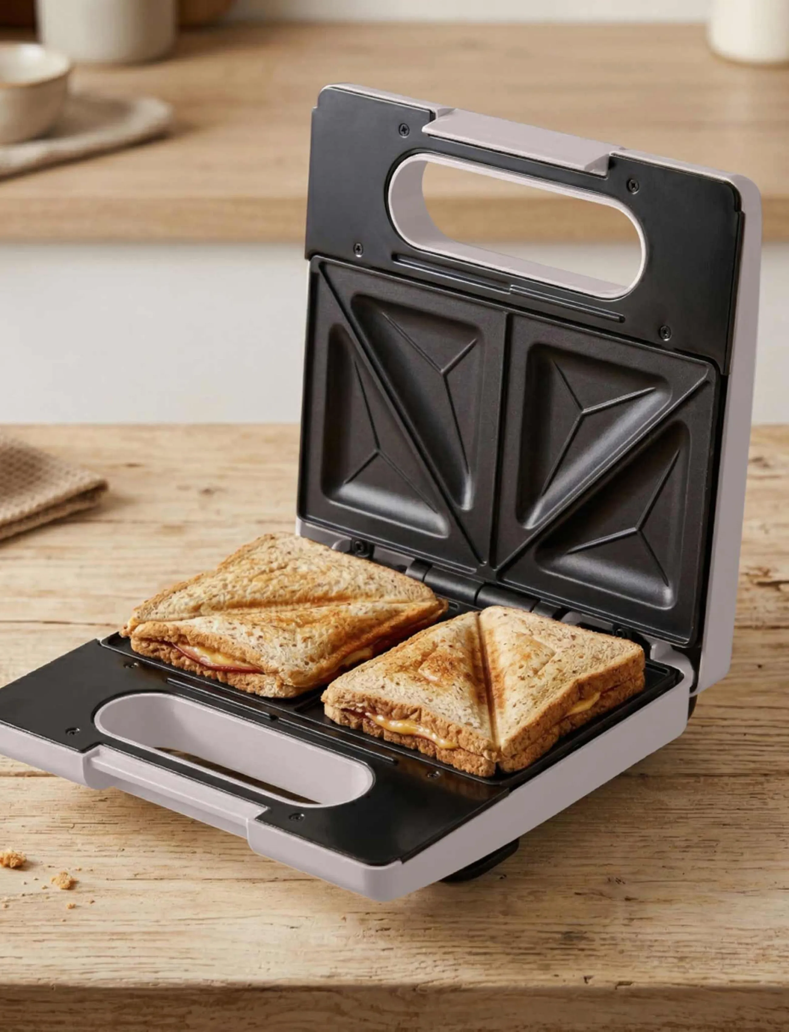 Berlingerhaus Sandwich Maker, Matt Taupe, 22.5X13 cm, Kitchen Appliances, Beige - Makers, Homeware