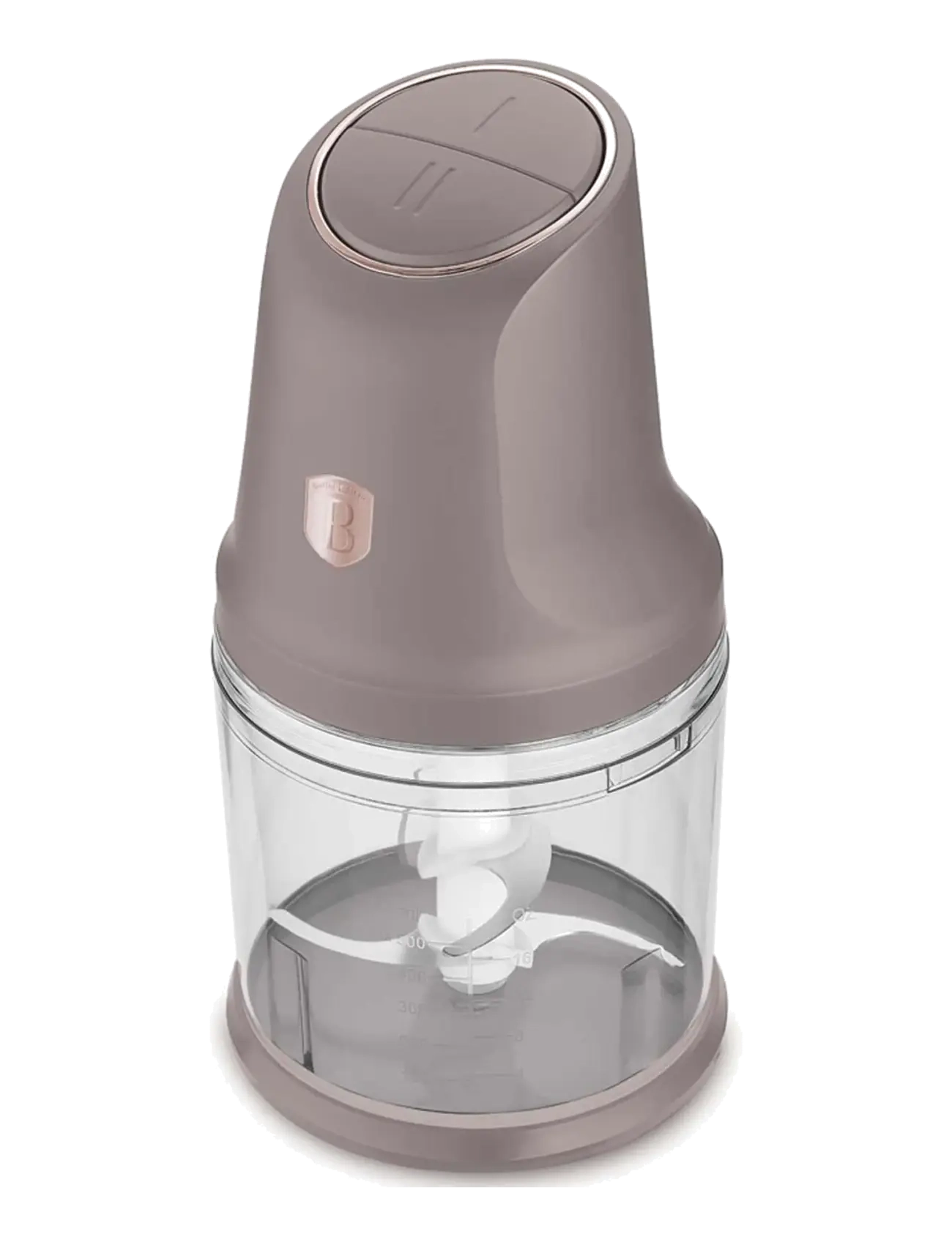 Berlingerhaus Chopper, 2 In 1, Taupe, Foodprocessor, Beige, Str: 1L|0.5L
