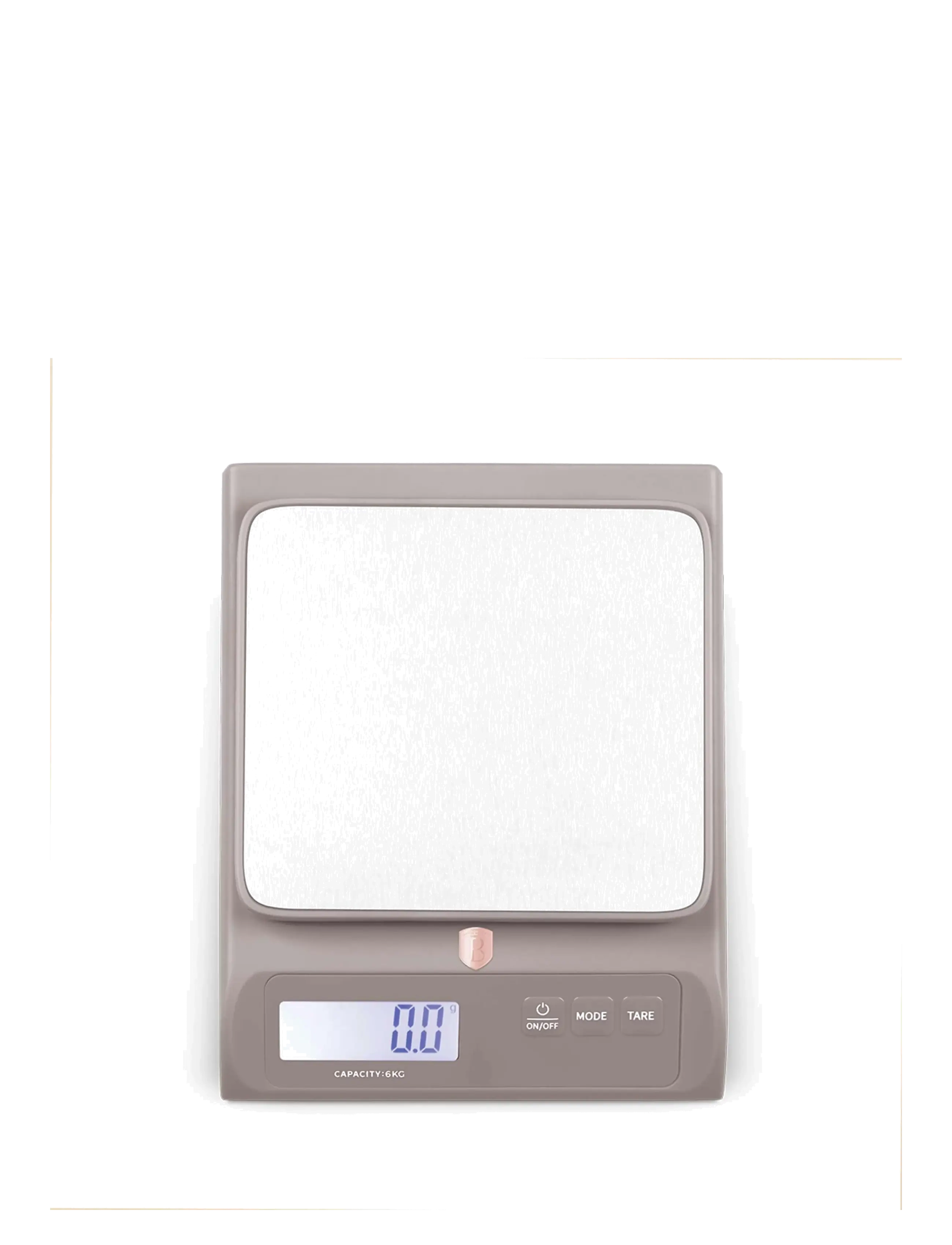 Berlingerhaus - Digital kitchen scale, capacity 6 kg, taupe - matlagning - matt taupe - 2
