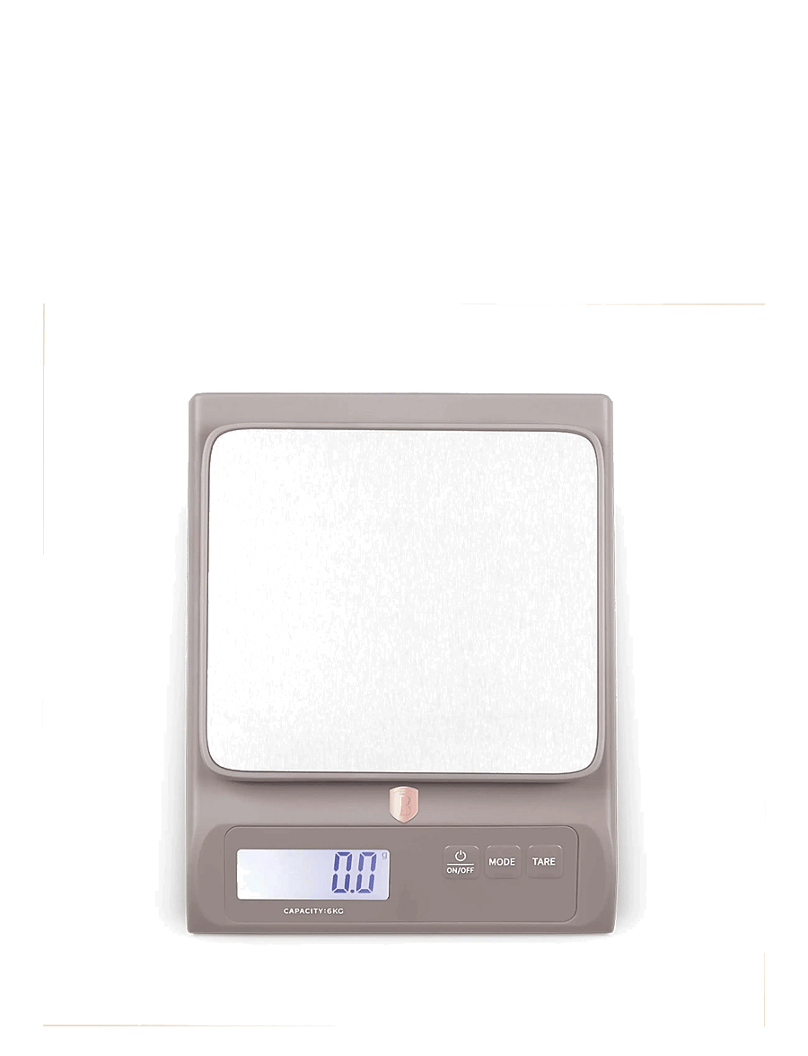 Berlingerhaus - Digital kitchen scale, capacity 6 kg, taupe - madalaimad hinnad - matt taupe - 1