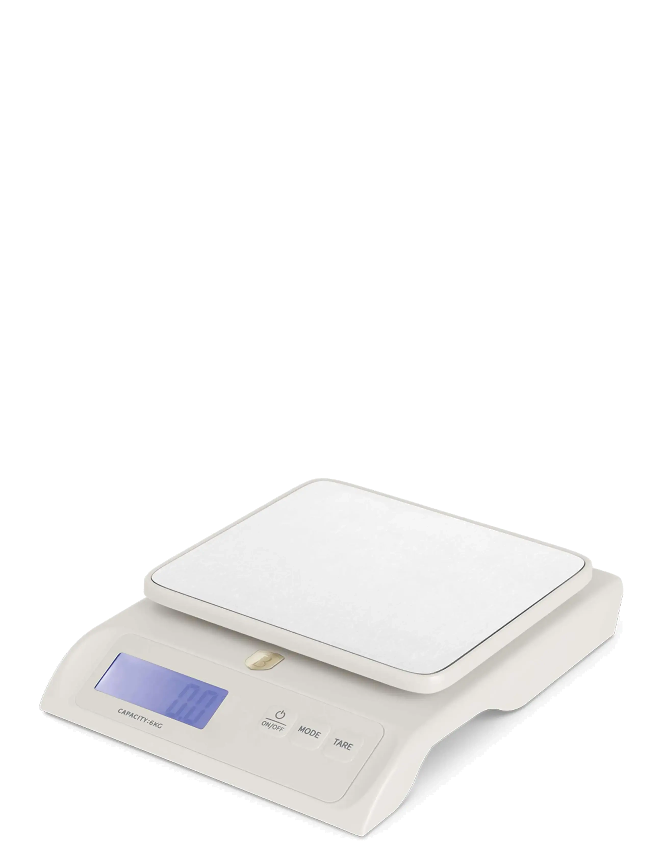 Berlingerhaus Digital Kitchen Scale, Capacity 6 Kg, Cream, Køkkenvægt, Creme, Str: 18.8X15X4.2CM|6KG