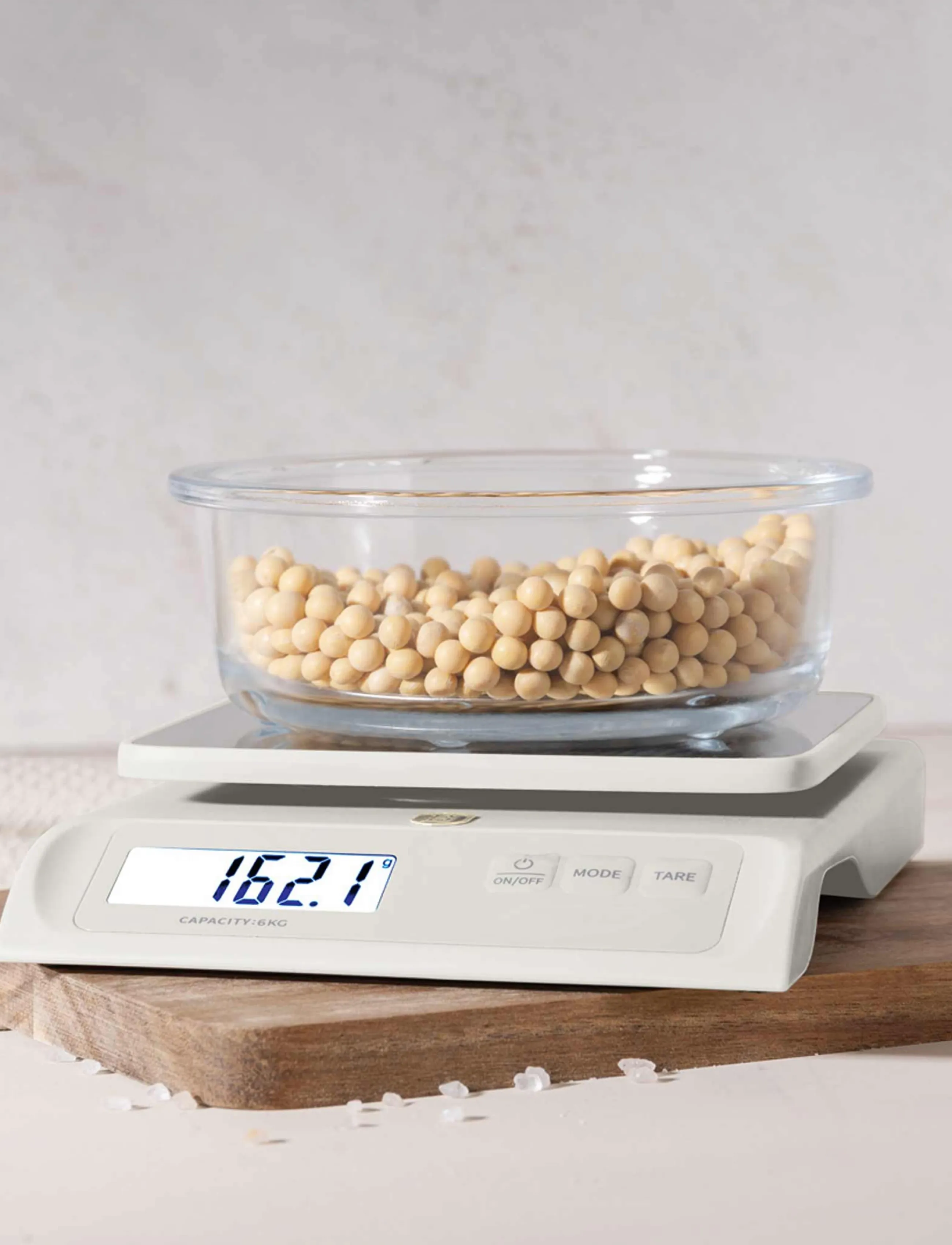 Berlingerhaus Digital Kitchen Scale, Capacity 6 Kg, Cream, 18.8X15X4.2 cm|6KG, Appliances, Creme - Scales, Homeware