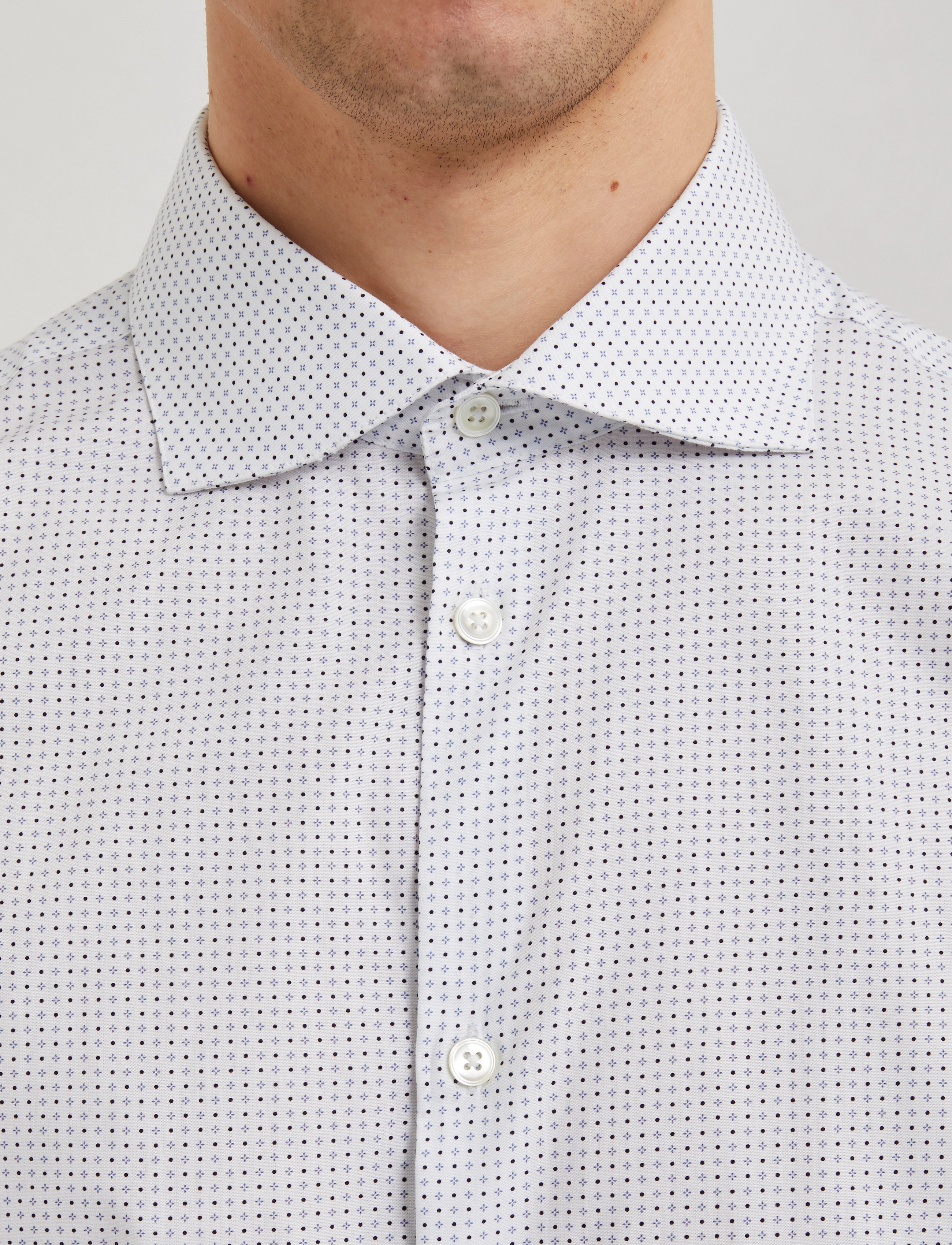 Bertoni - Une l/s shirt - 101 real white - 4