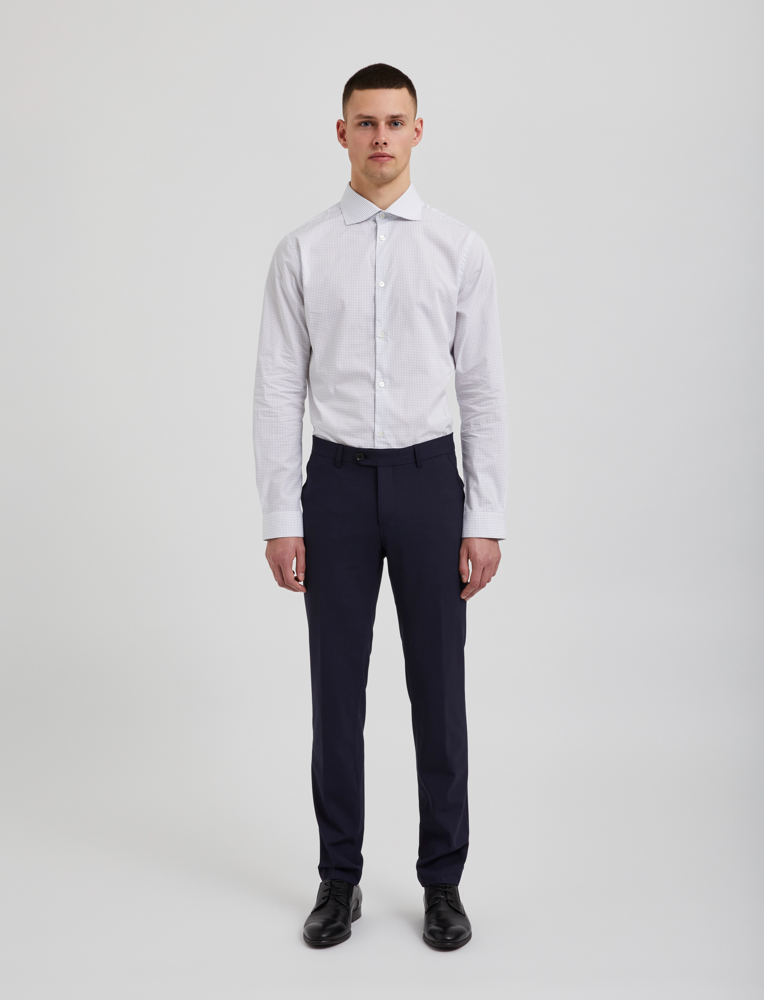 Bertoni - Une l/s shirt - 101 real white - 5