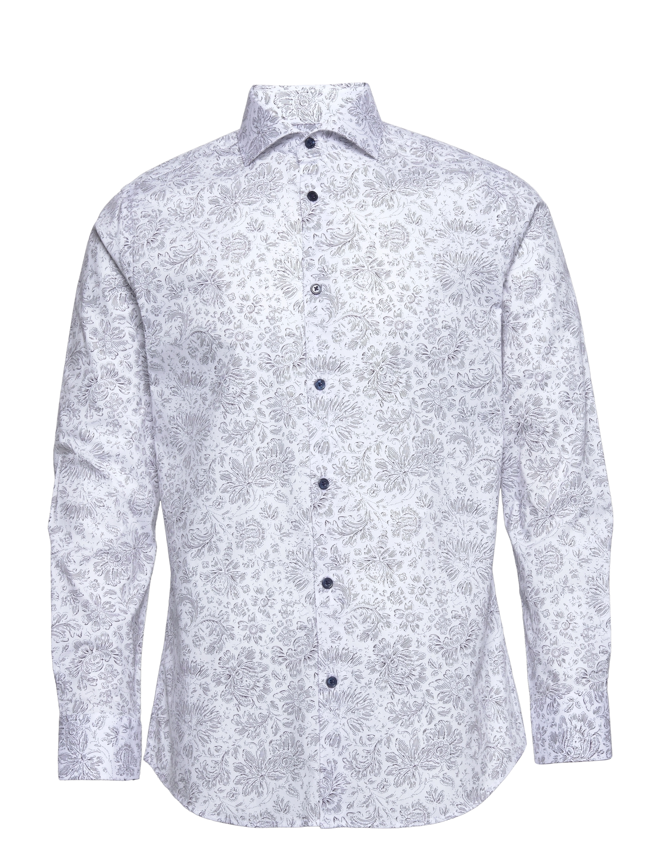 Bertoni - Aslak l/s shirt - 101 real white - 0