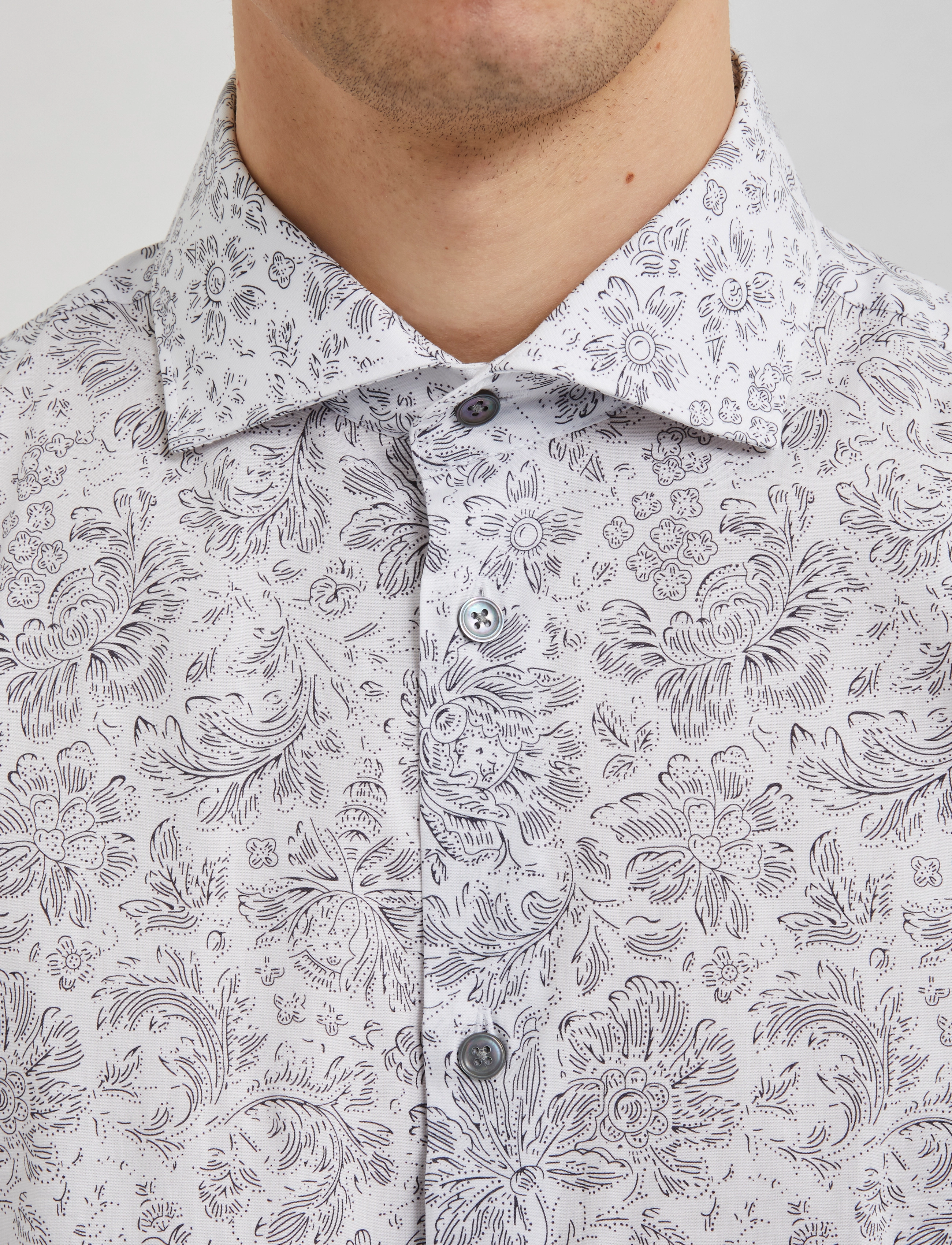 Bertoni - Aslak l/s shirt - 101 real white - 4