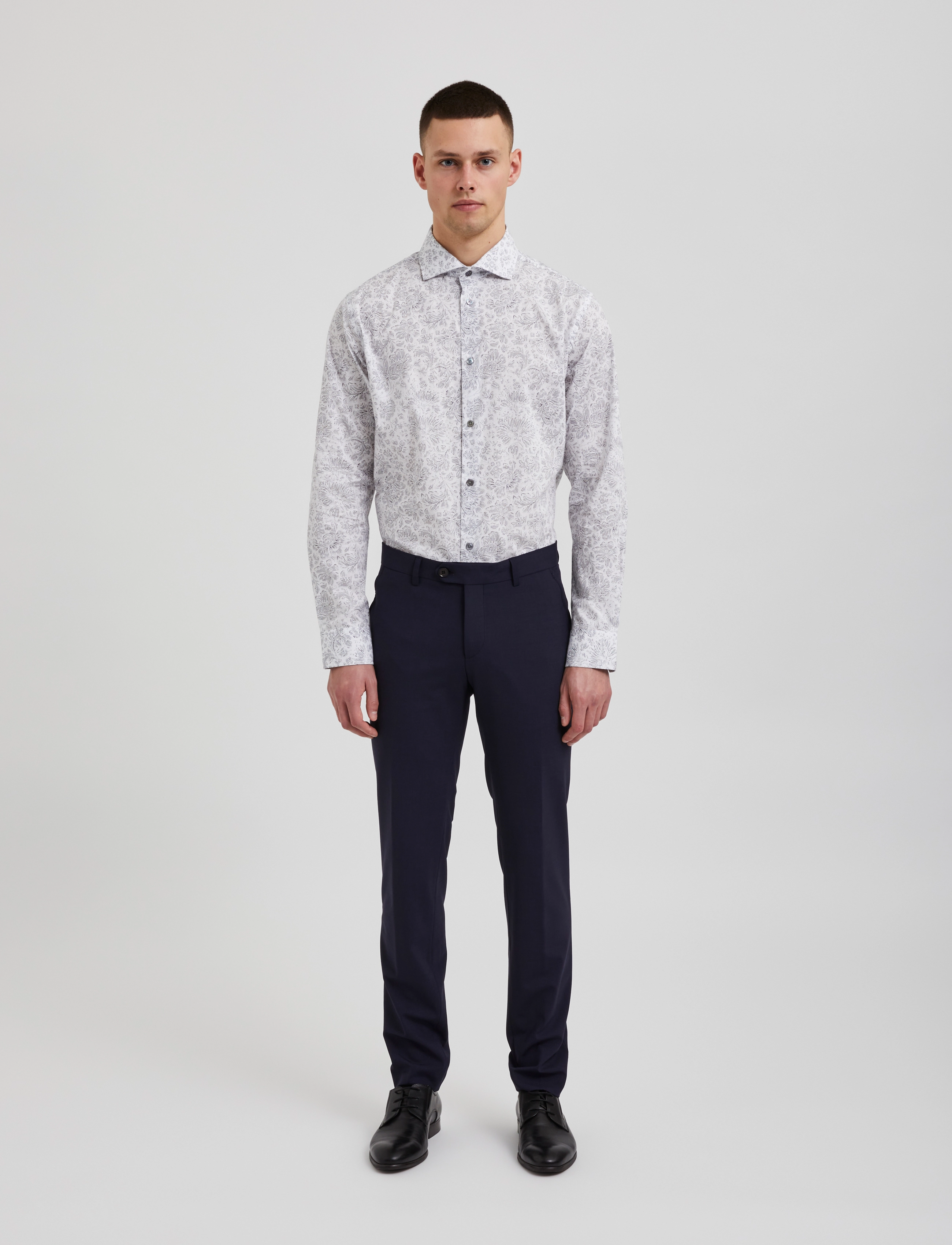 Bertoni - Aslak l/s shirt - 101 real white - 5