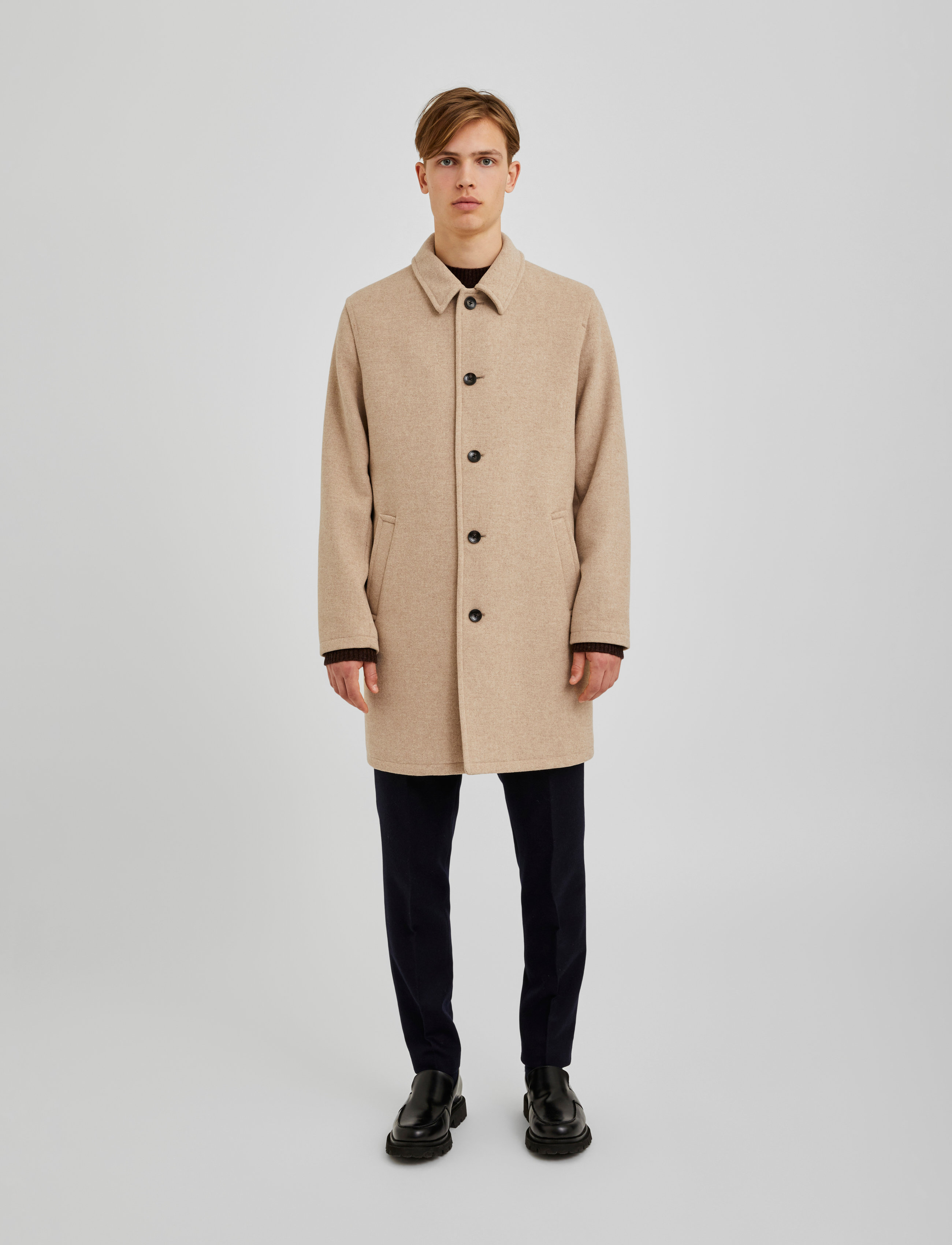 Bertoni - Davi Coat - 803 lama melange - 5