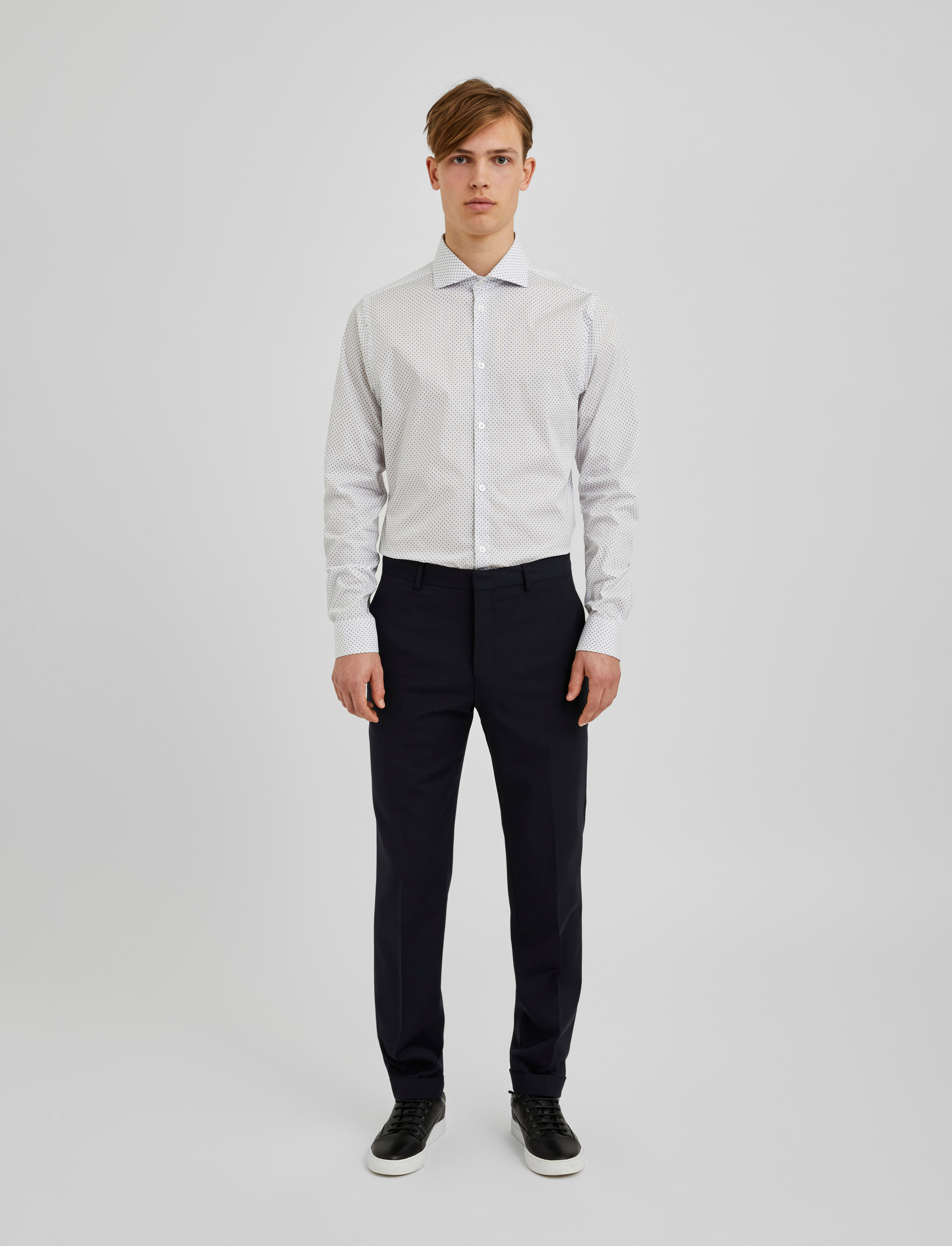 Bertoni - Koli l/s shirt - 101 real white - 5