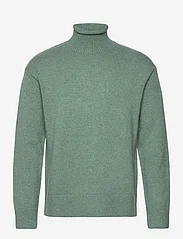 Bertoni - Logmar roll neck knit - stickade basplagg - surf melange - 0