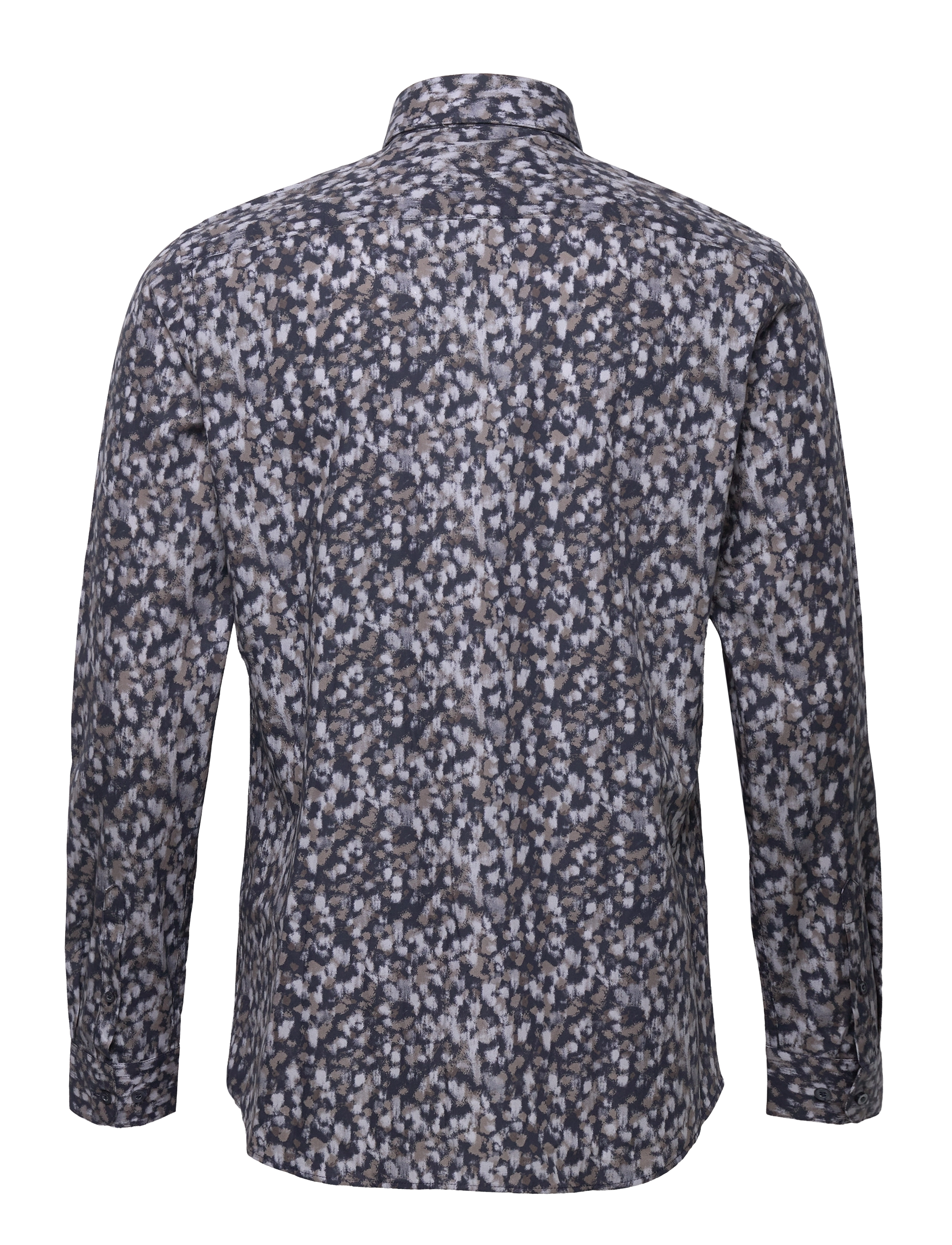 Bertoni - Mateo l/s shirt - 814 dark sand - 2