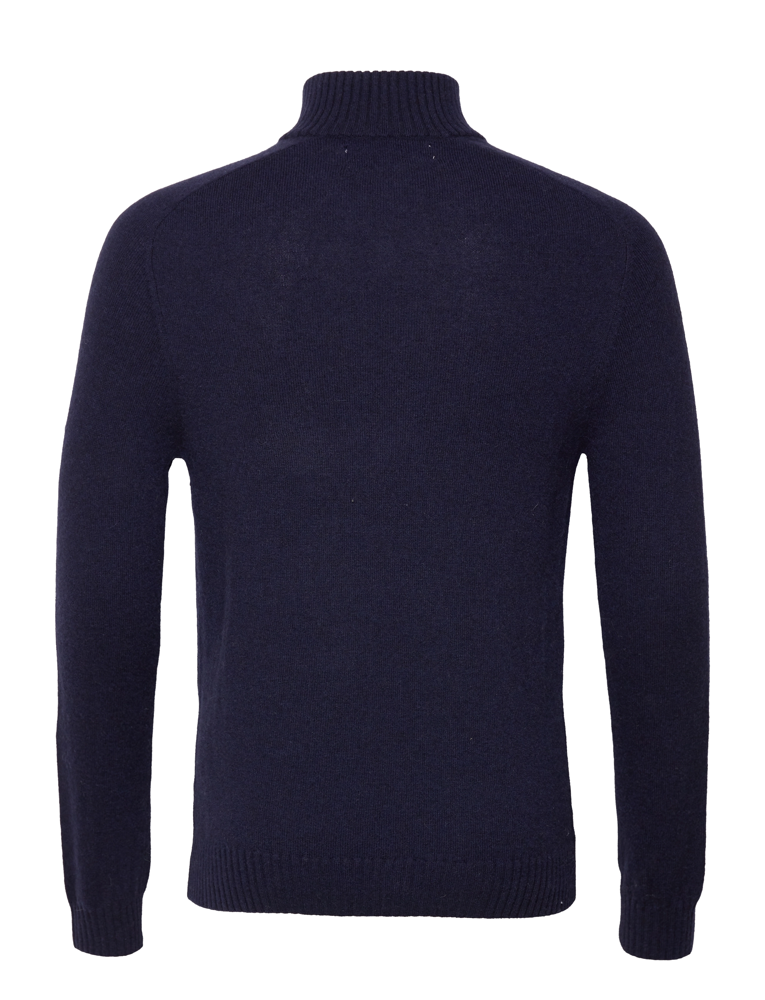 Bertoni - Vilhjalmer high neck zip knit - 740 dress blue - 1