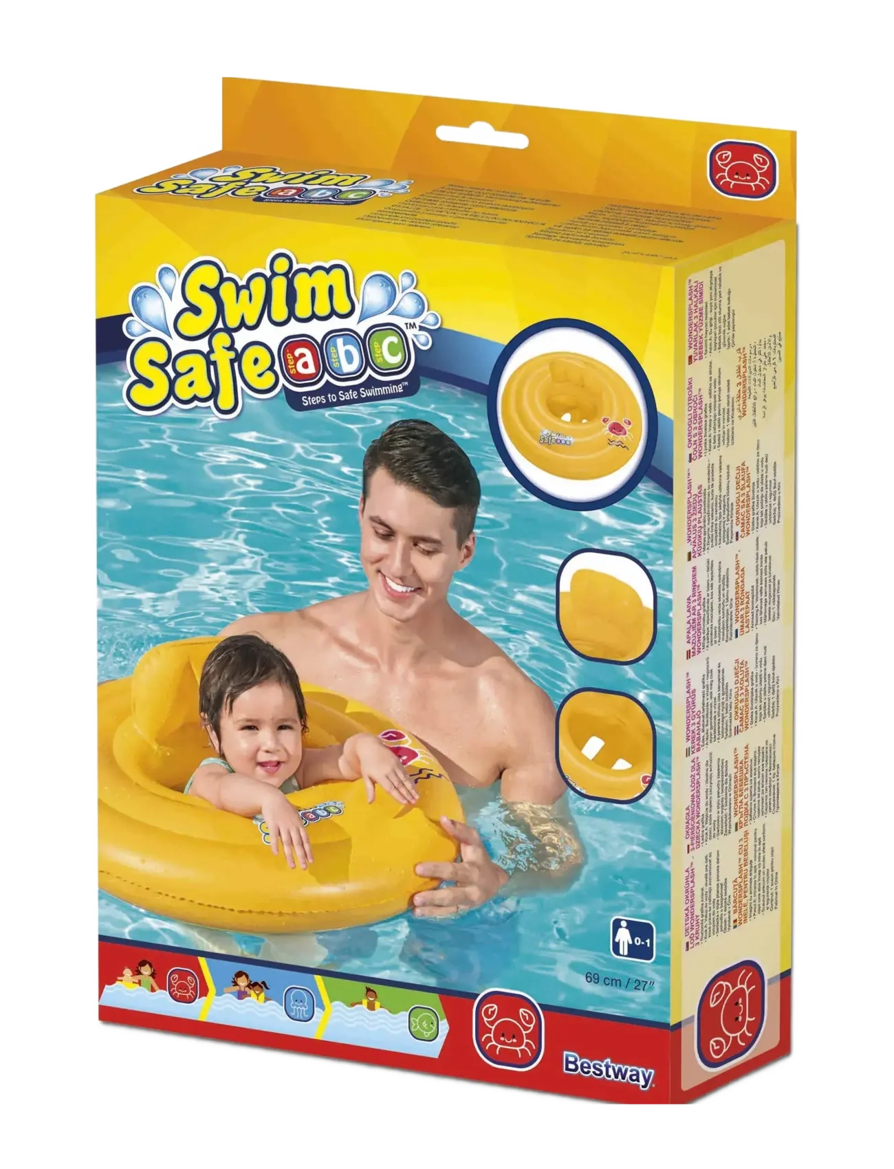 Bestway - SWIM SAFE TRIPLE RING BABY SEAT STEP A - svømmeringe - multi coloured - 1
