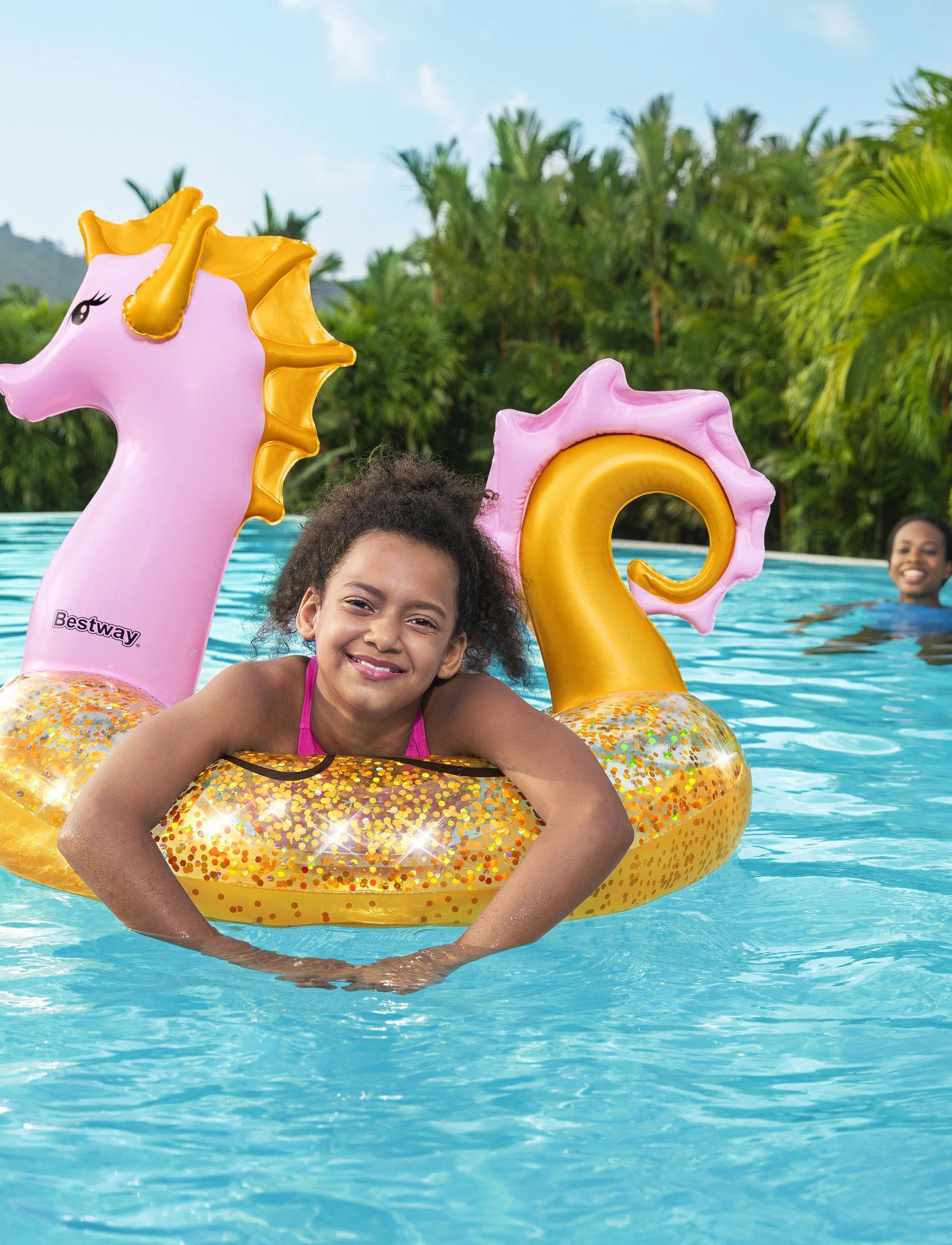 Poltrona Gonfiabile Intex Trasparente Con Rete - 104x102cm, Per Piscina E Spiaggia