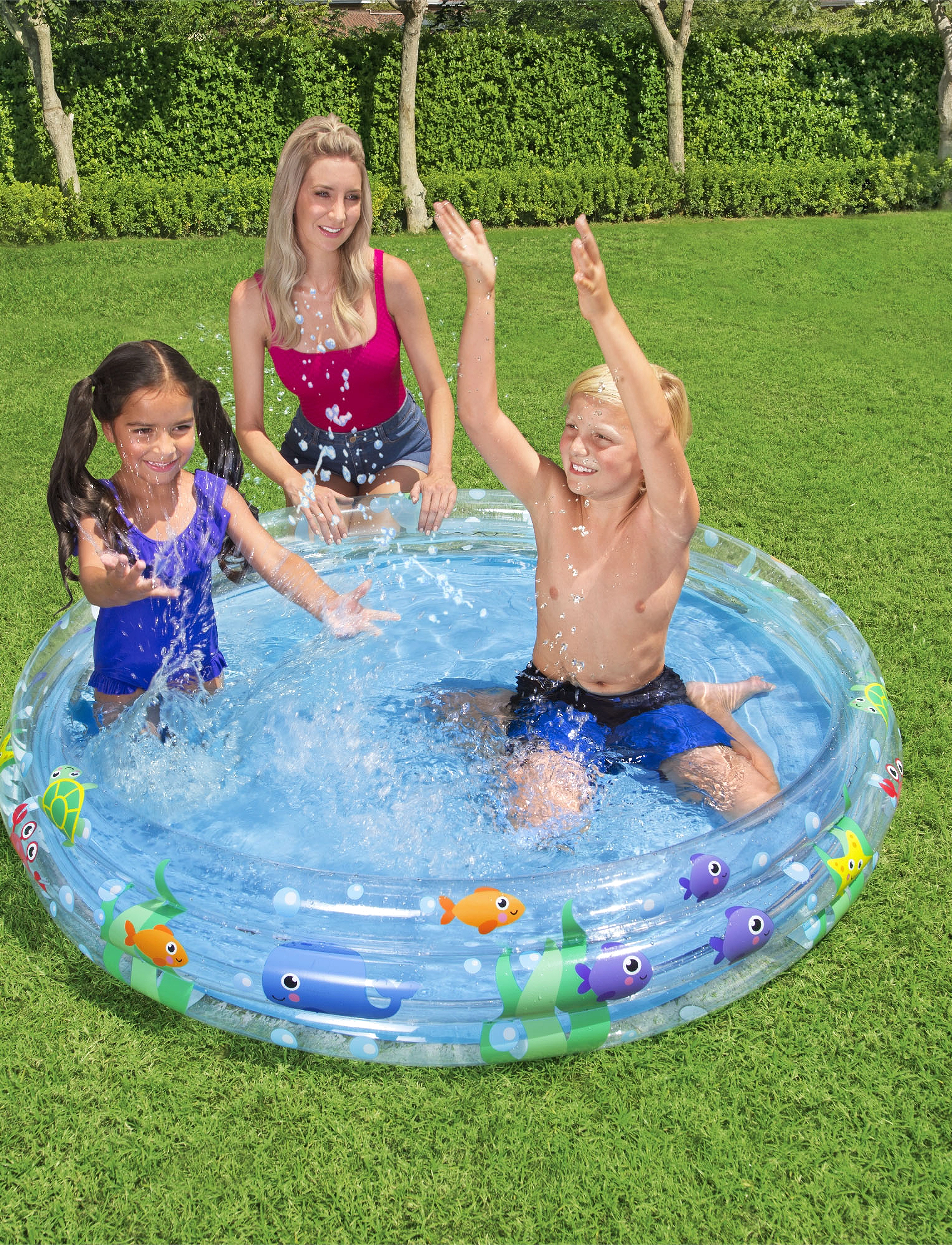 Bestway - Bestway 60x12 Deep Dive 3-Ring Pool - multi coloured - 4