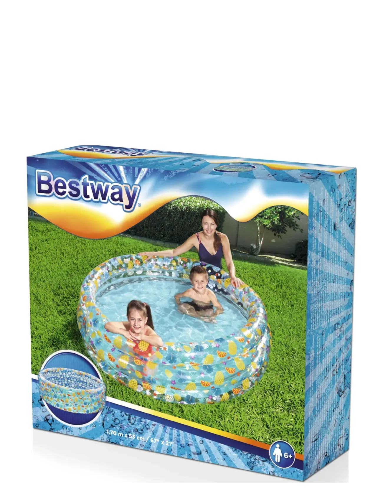 Bestway - TROPICAL POOL 170 X 53 CM - barnalaugar - multi coloured - 2
