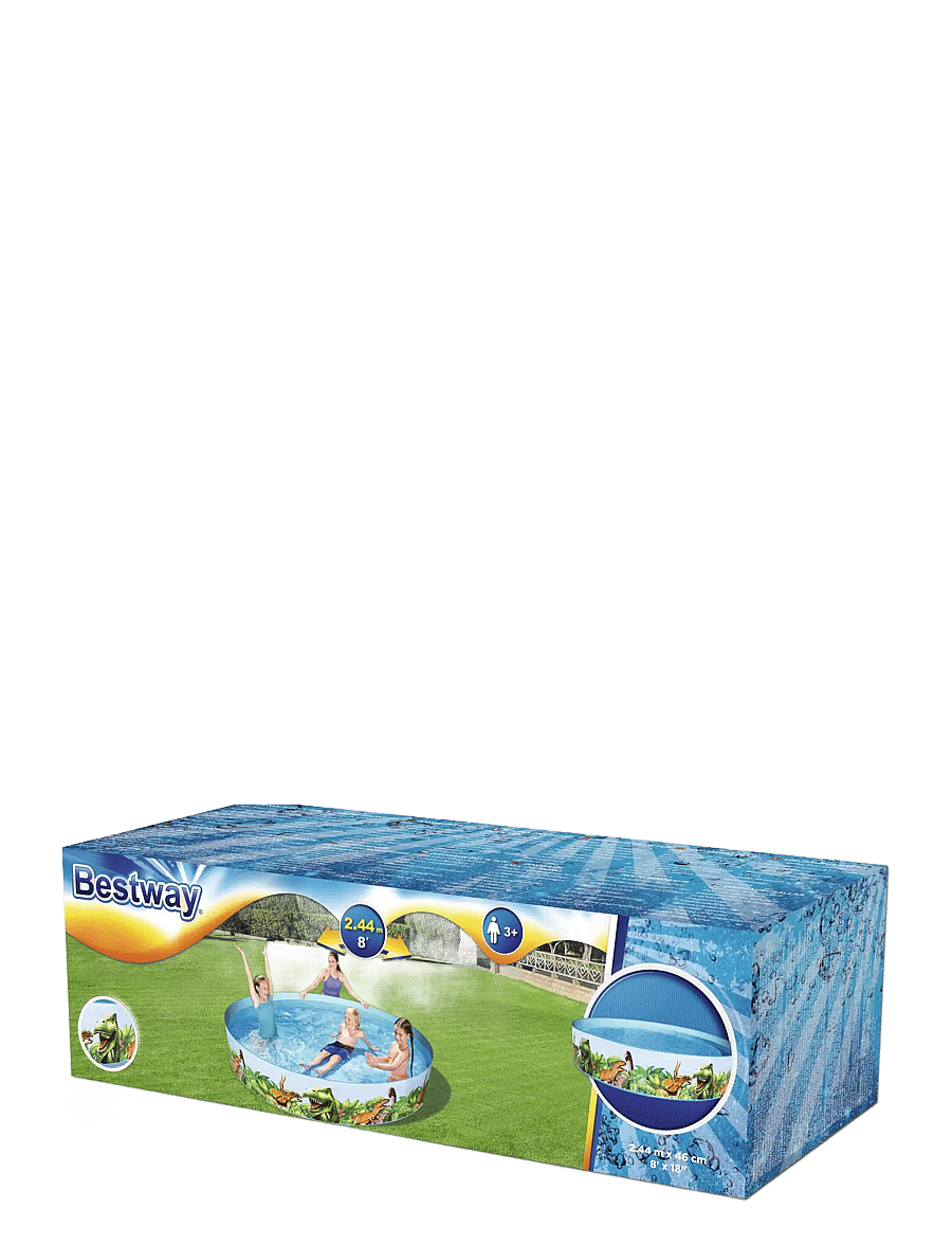 Bestway - BESTWAY DINOSAURIE BARNPOOL 244 X 46 CM - barnpooler - multi coloured - 1