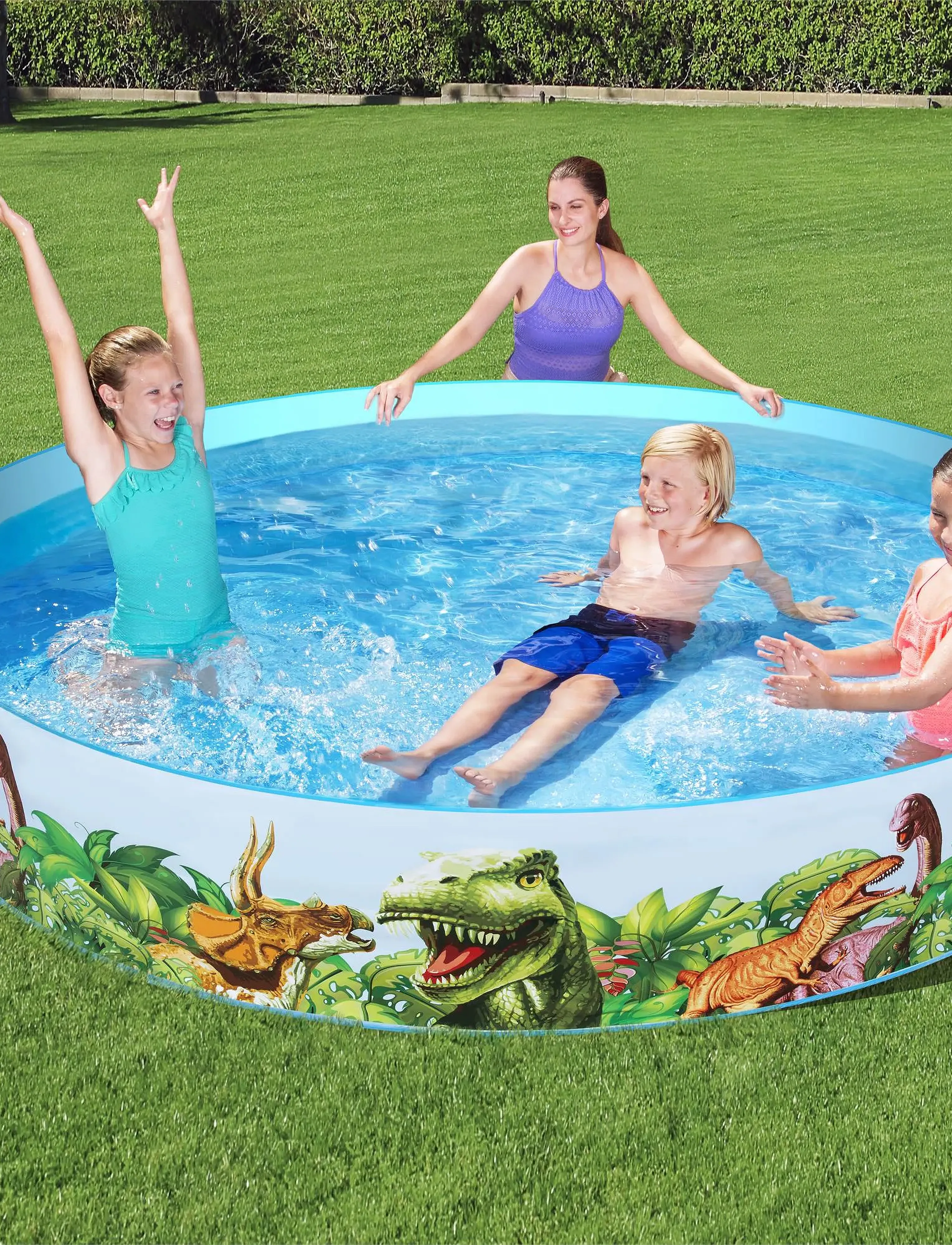 Bestway Dinosaur Fill'n Fun 244 X 46 Cm, Børn, Children's Pools, Multi/mønstret, Str: ONE SIZE
