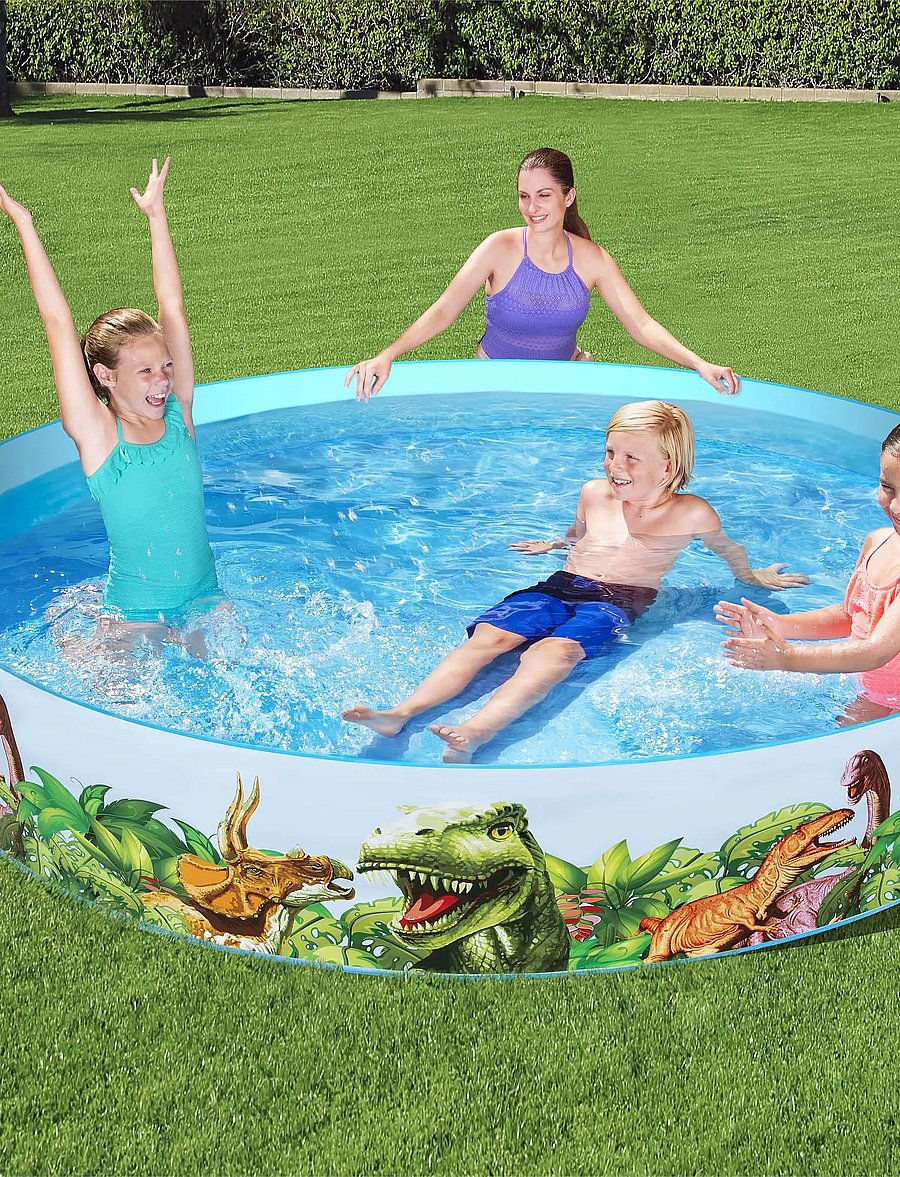 Bestway - BESTWAY DINOSAURIE BARNPOOL 244 X 46 CM - barnpooler - multi coloured - 3